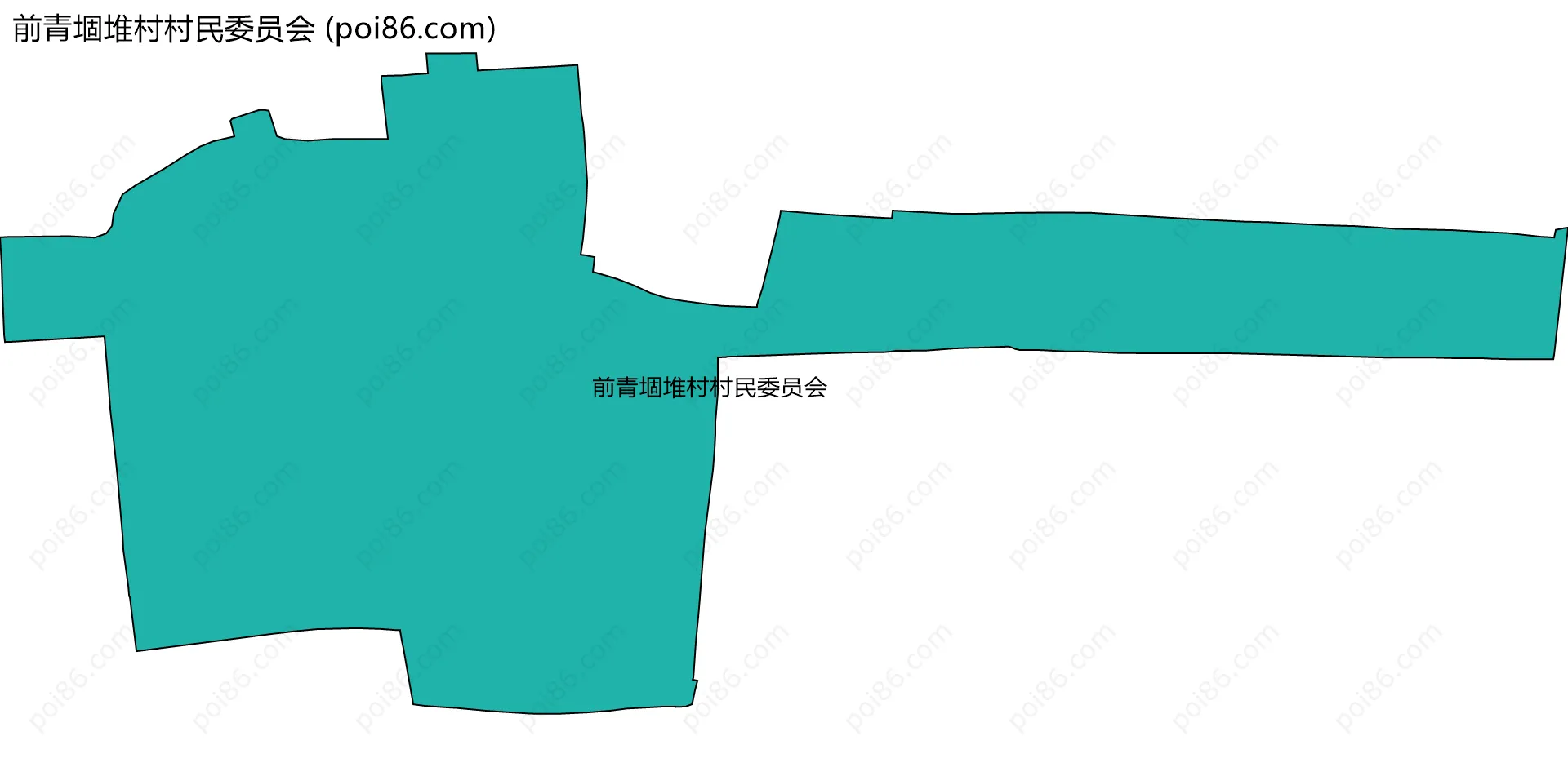 前青堌堆村村民委员会边界地图