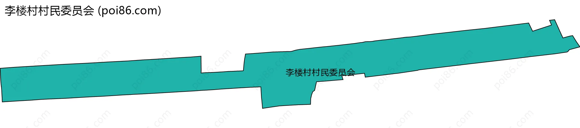 李楼村村民委员会边界地图