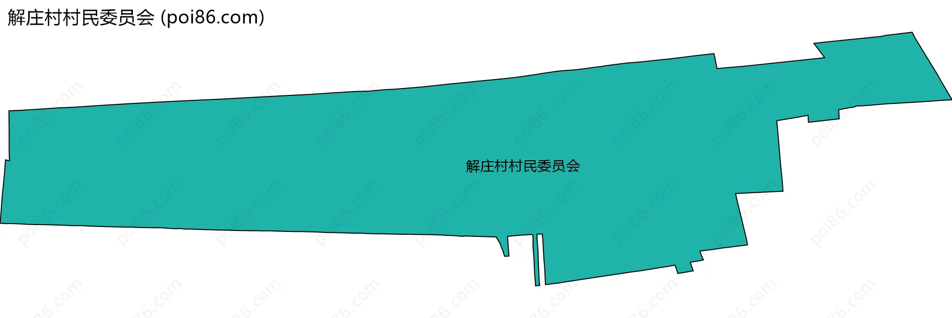 解庄村村民委员会边界地图