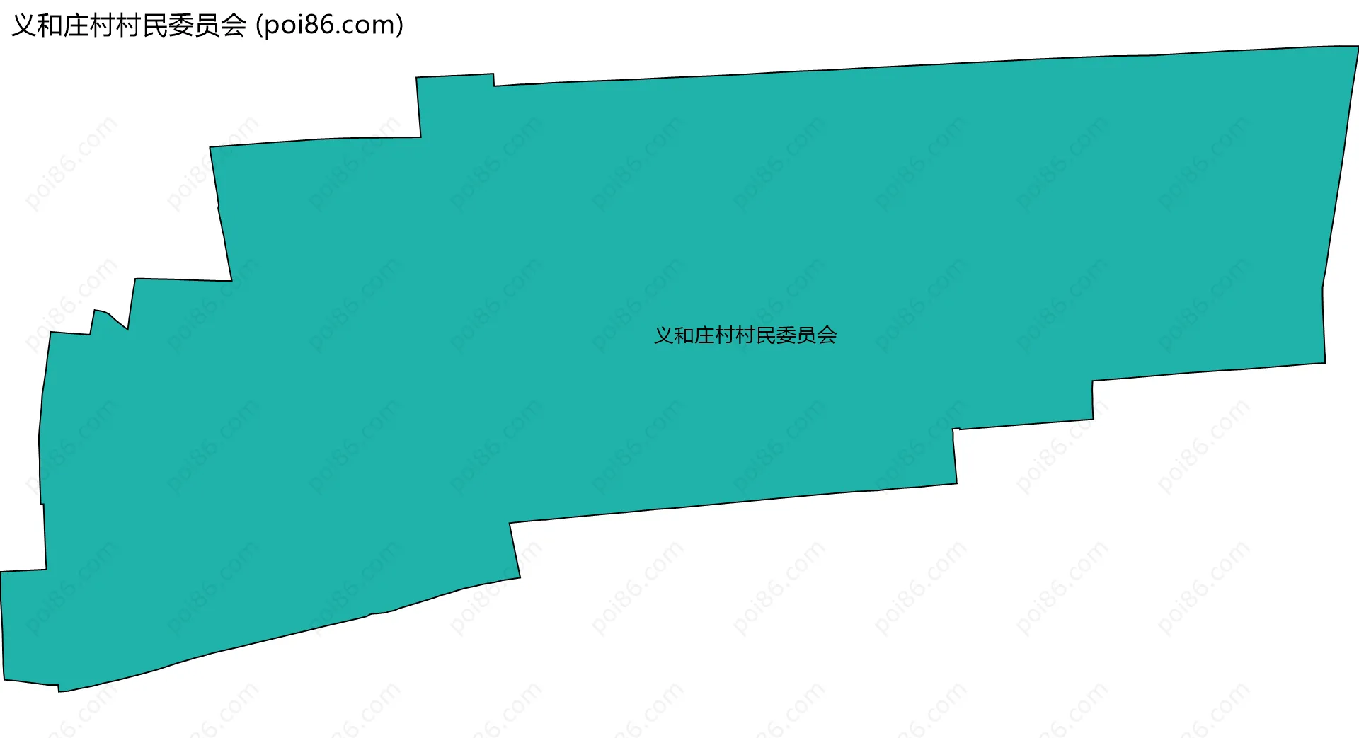 义和庄村村民委员会边界地图