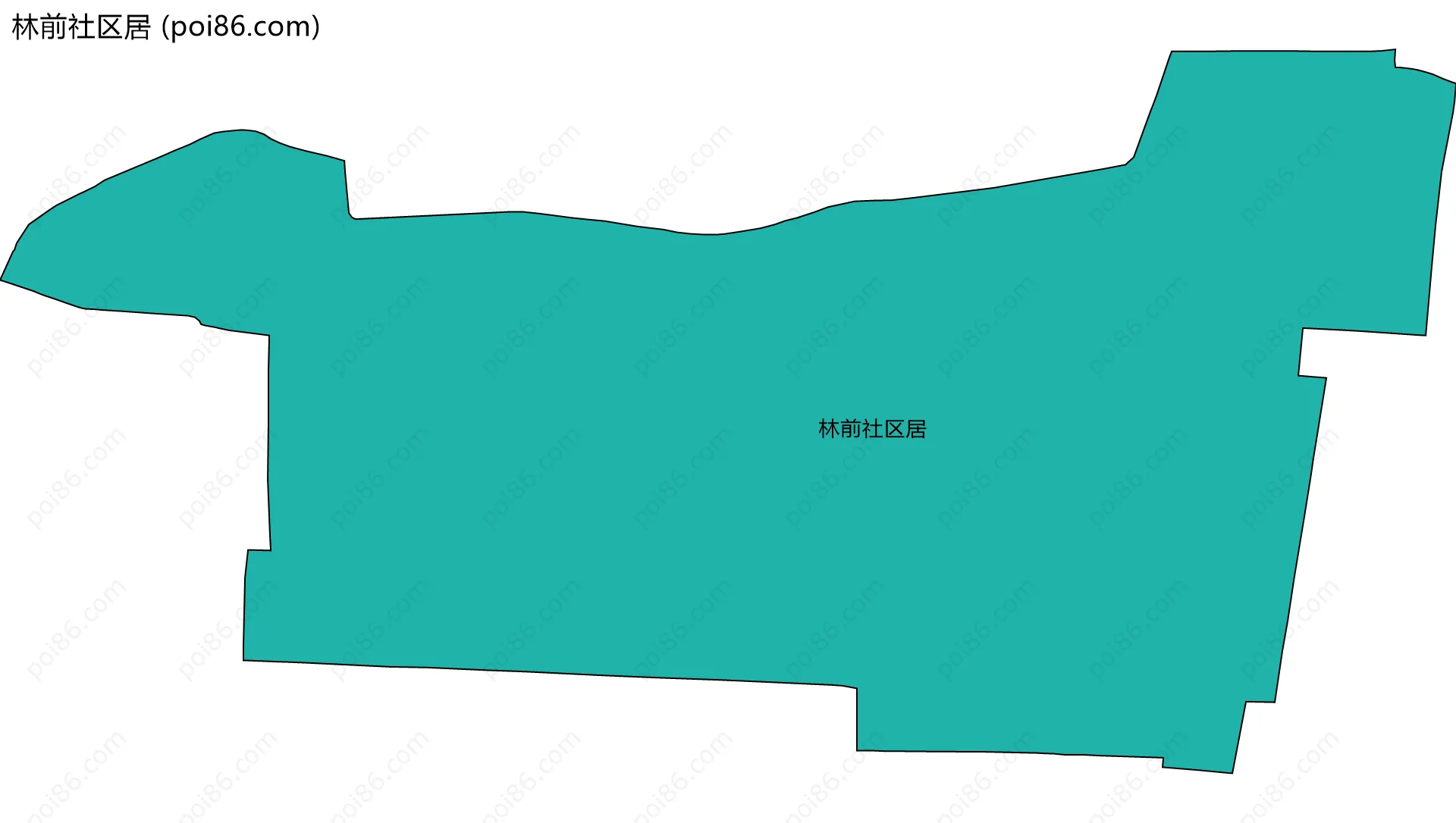 林前社区居边界地图