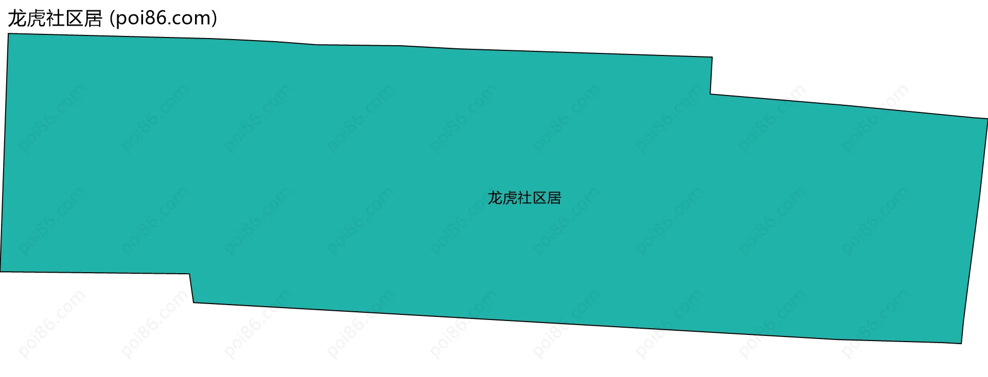 龙虎社区居边界地图