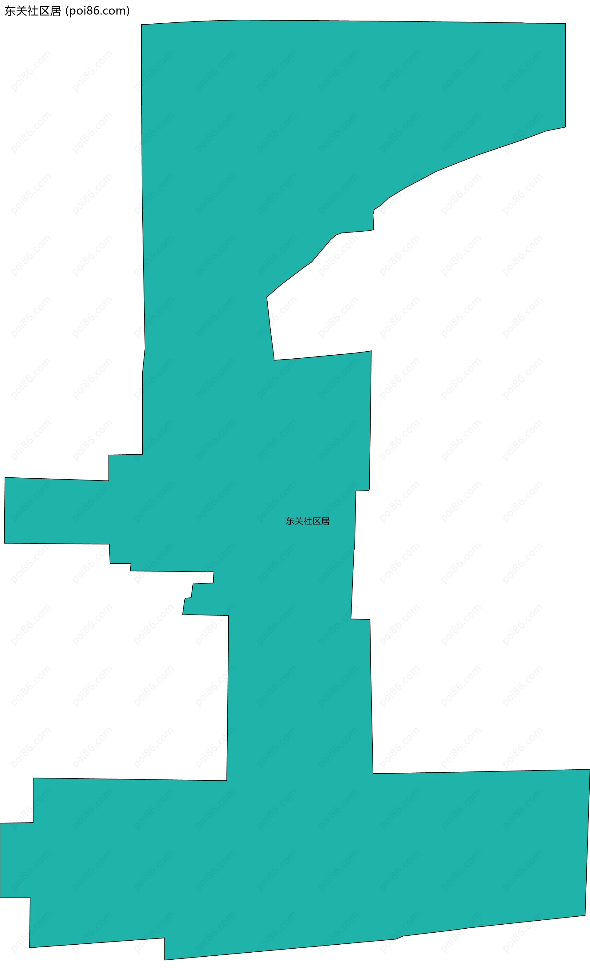 东关社区居边界地图