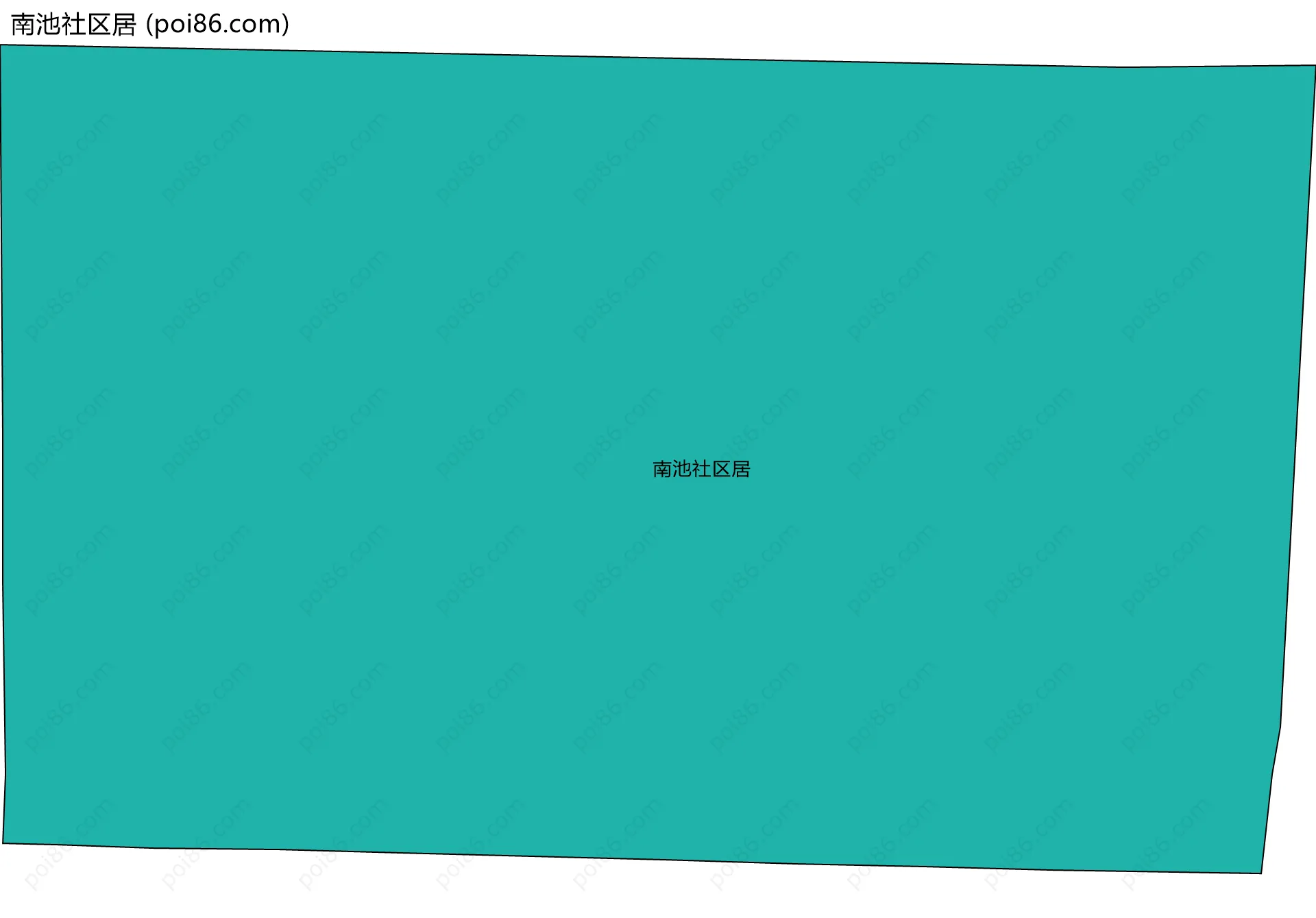 南池社区居边界地图