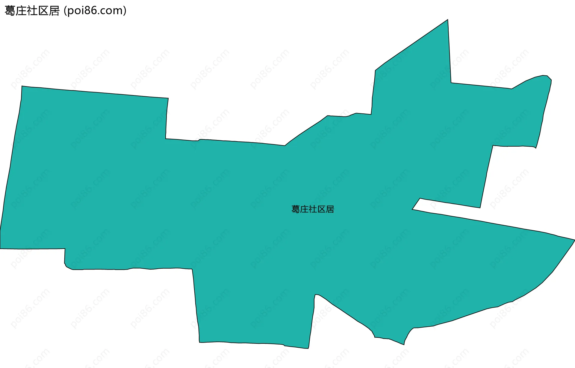 葛庄社区居边界地图
