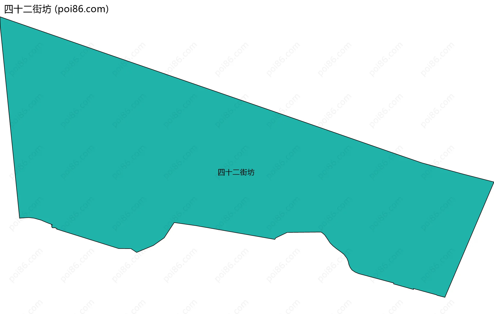 四十二街坊边界地图