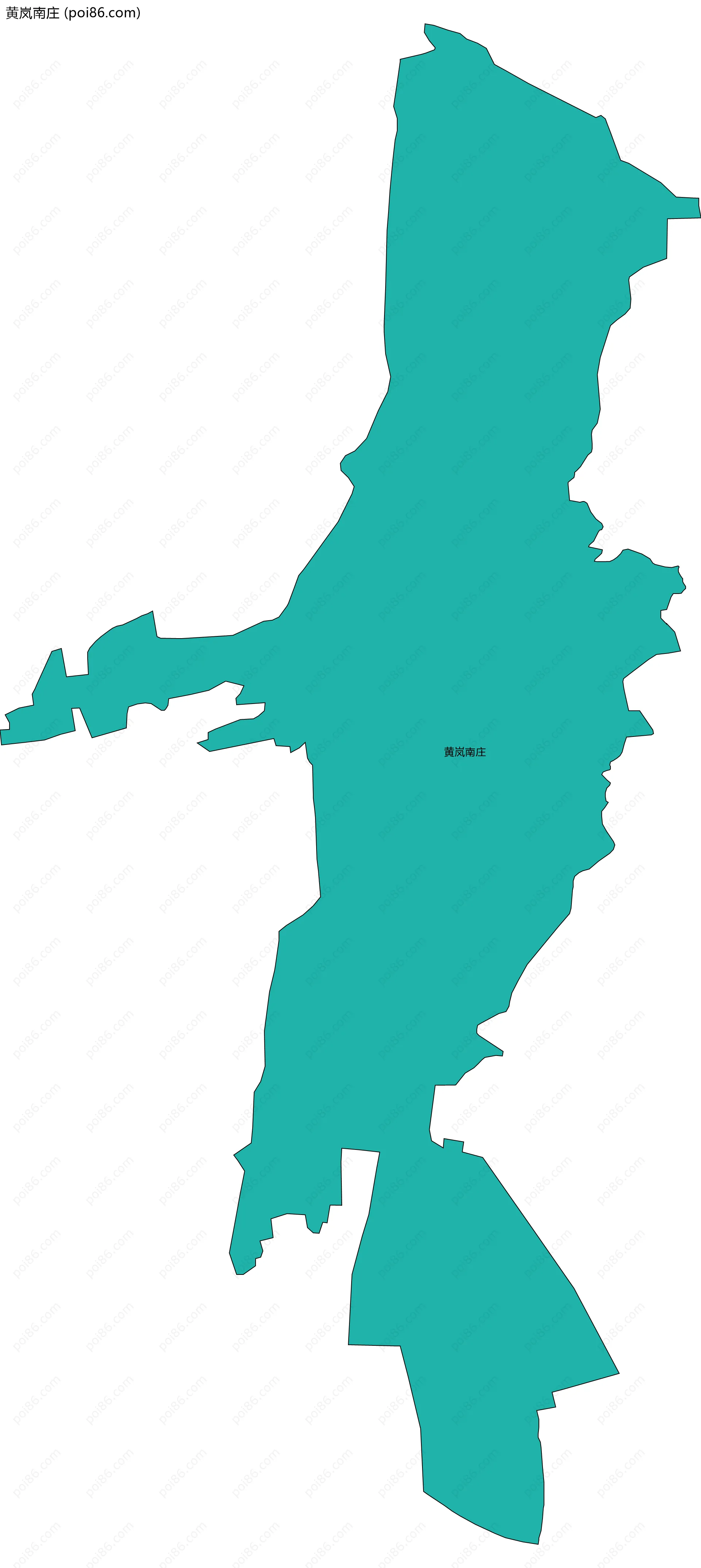 黄岚南庄边界地图