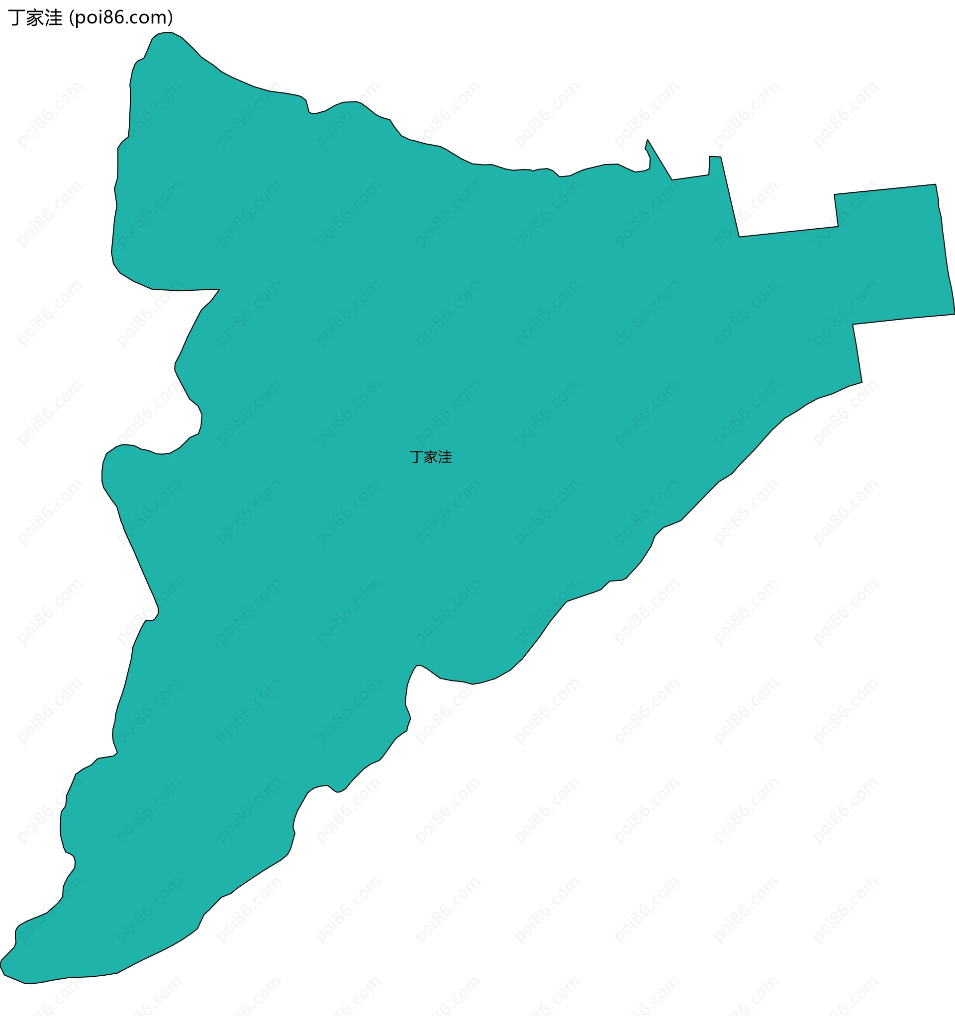丁家洼边界地图