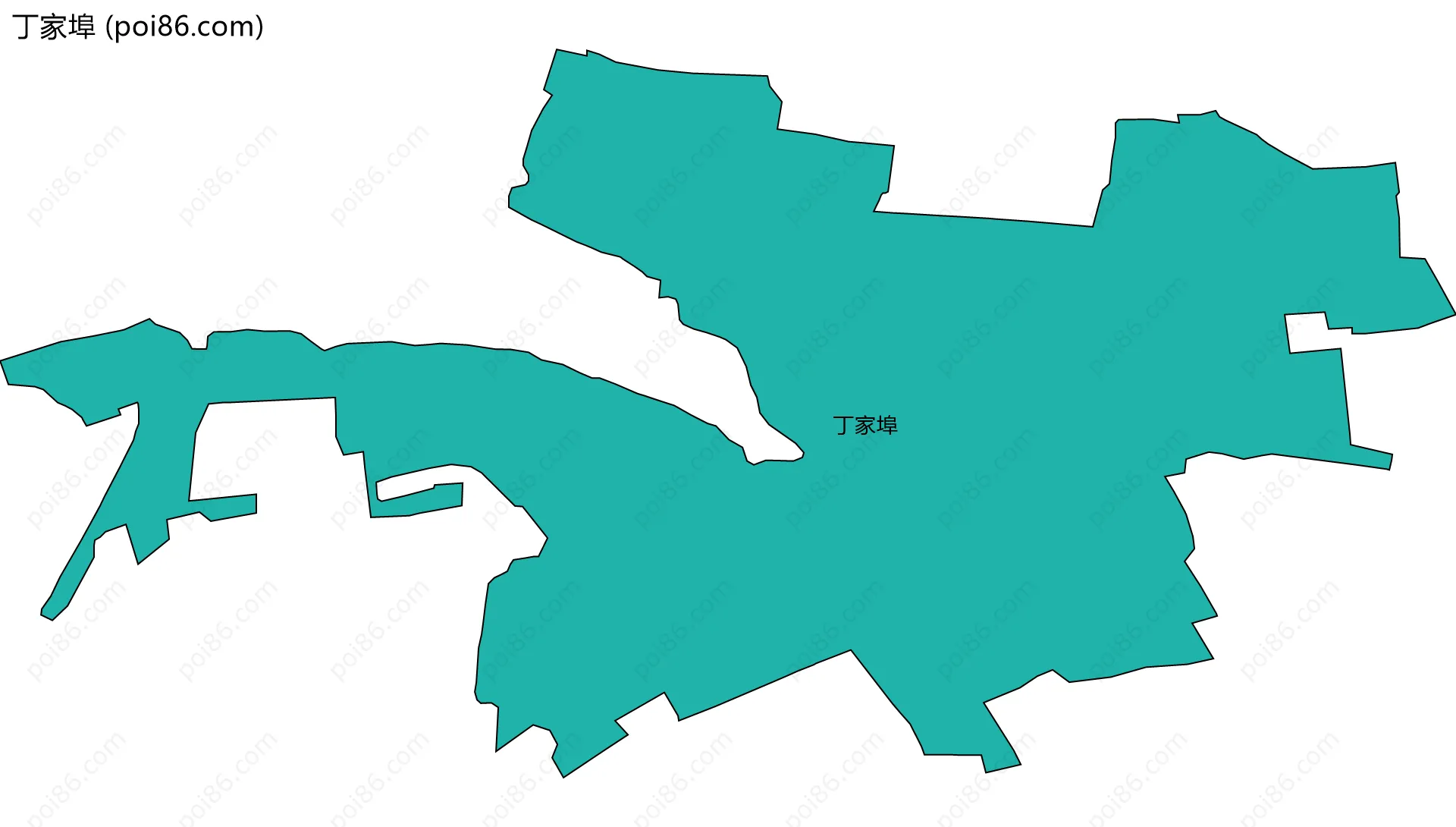 丁家埠边界地图
