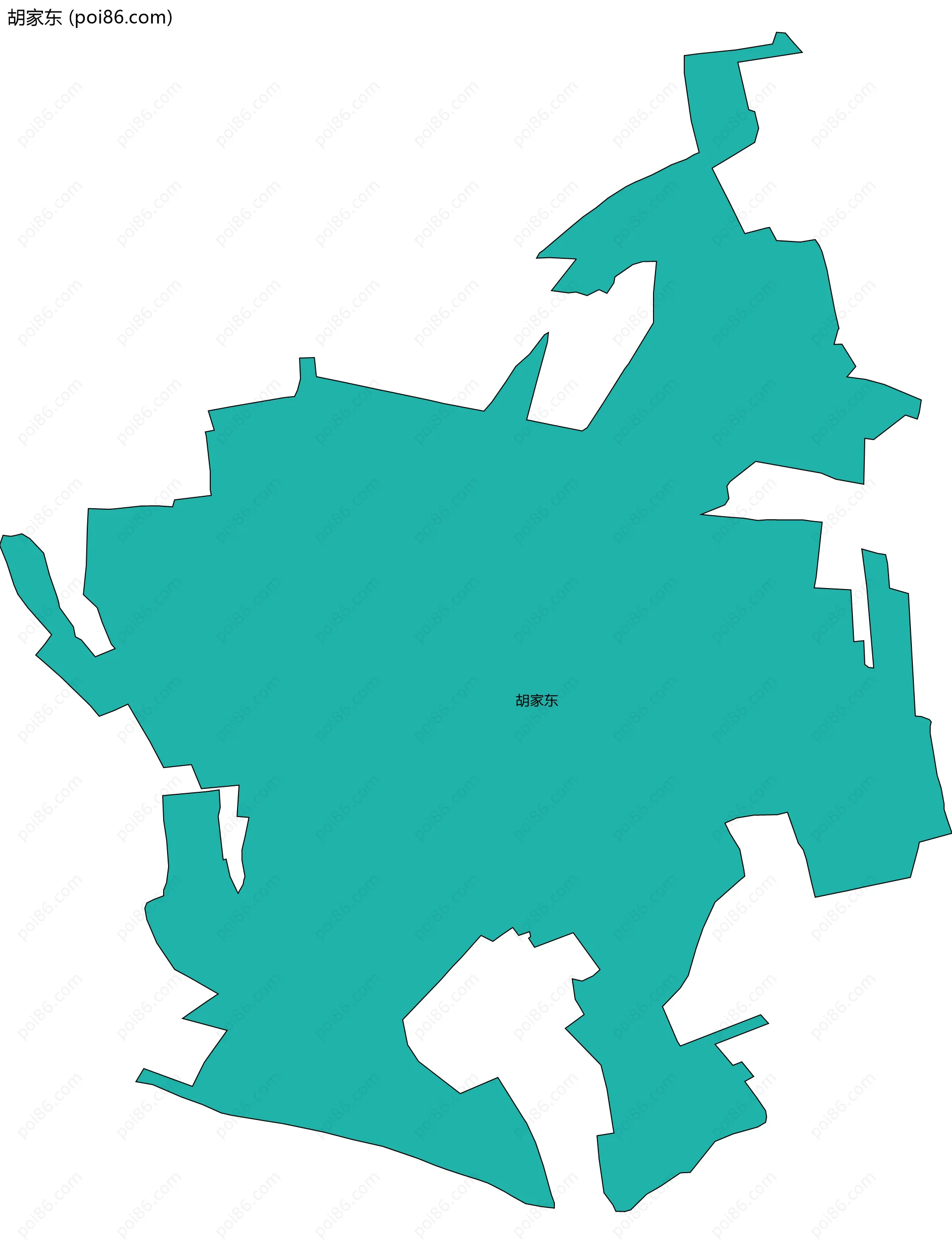 胡家东边界地图