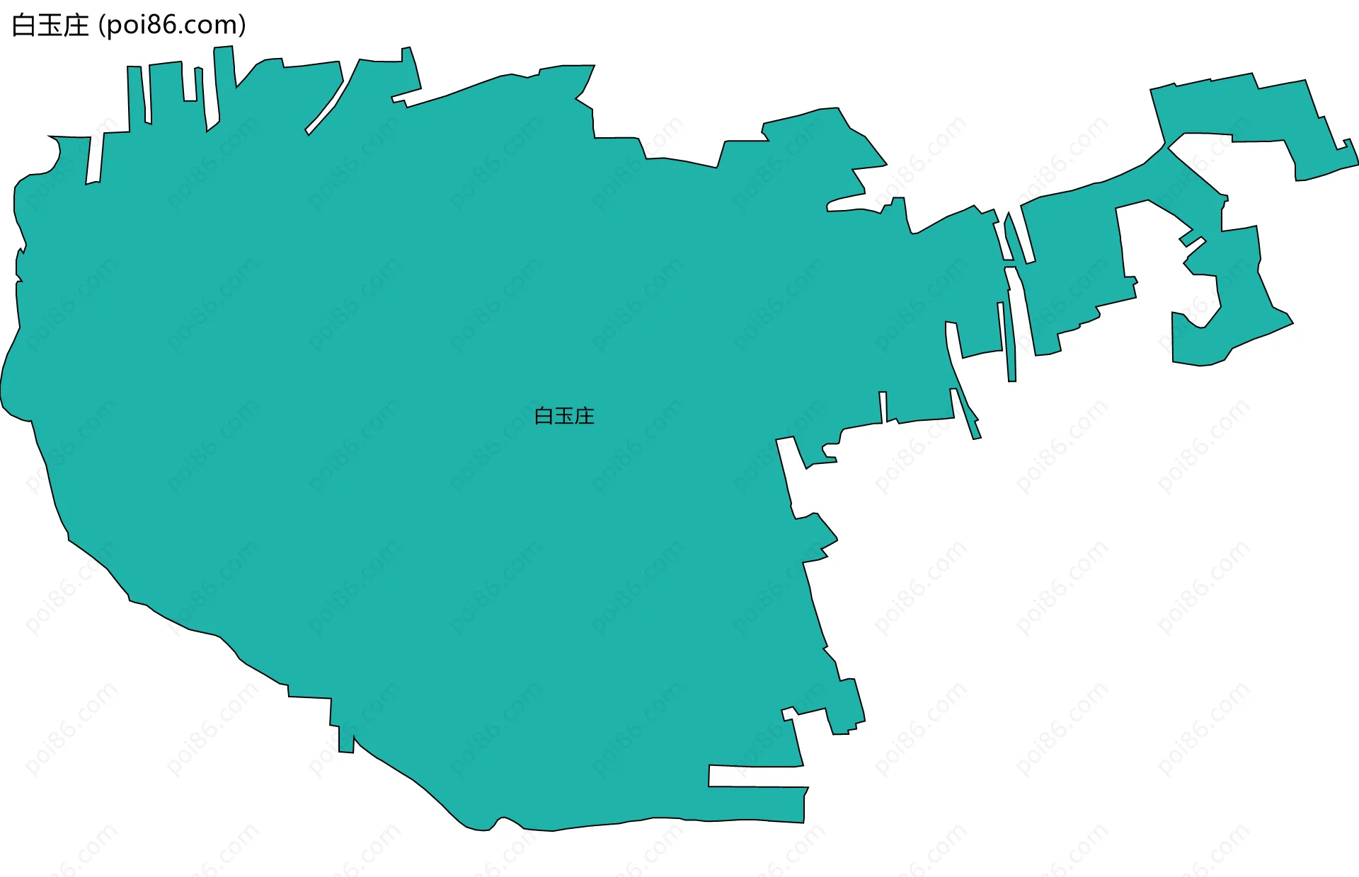 白玉庄边界地图