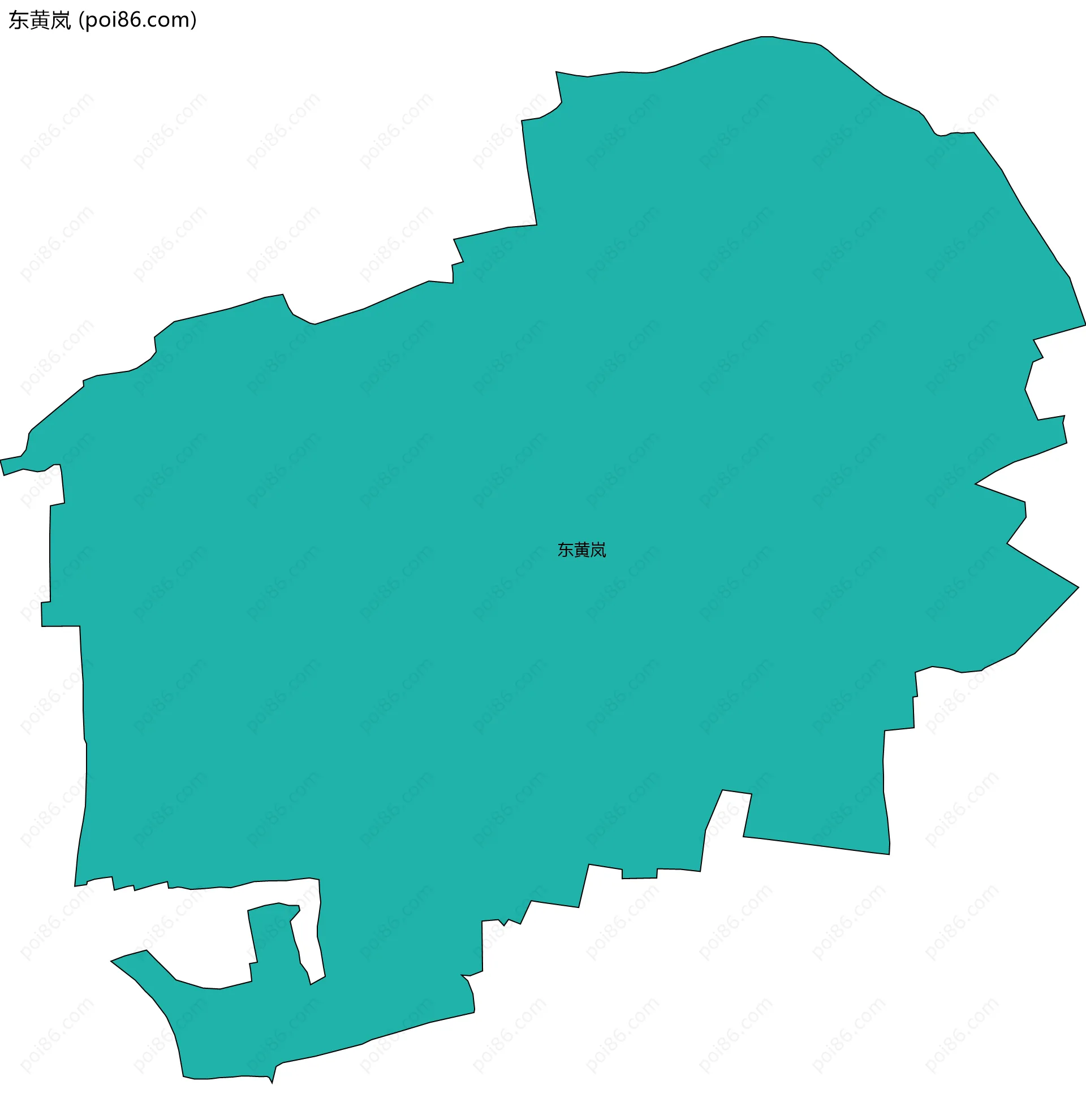 东黄岚边界地图