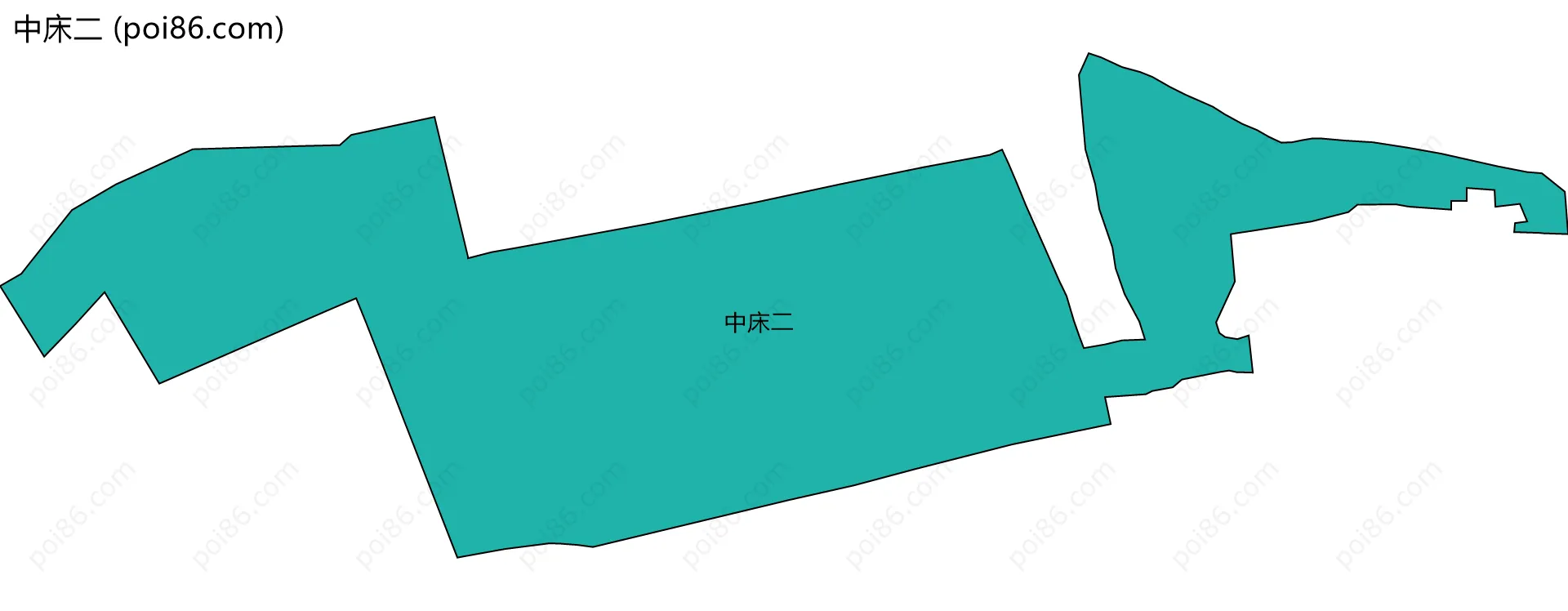 中床二边界地图