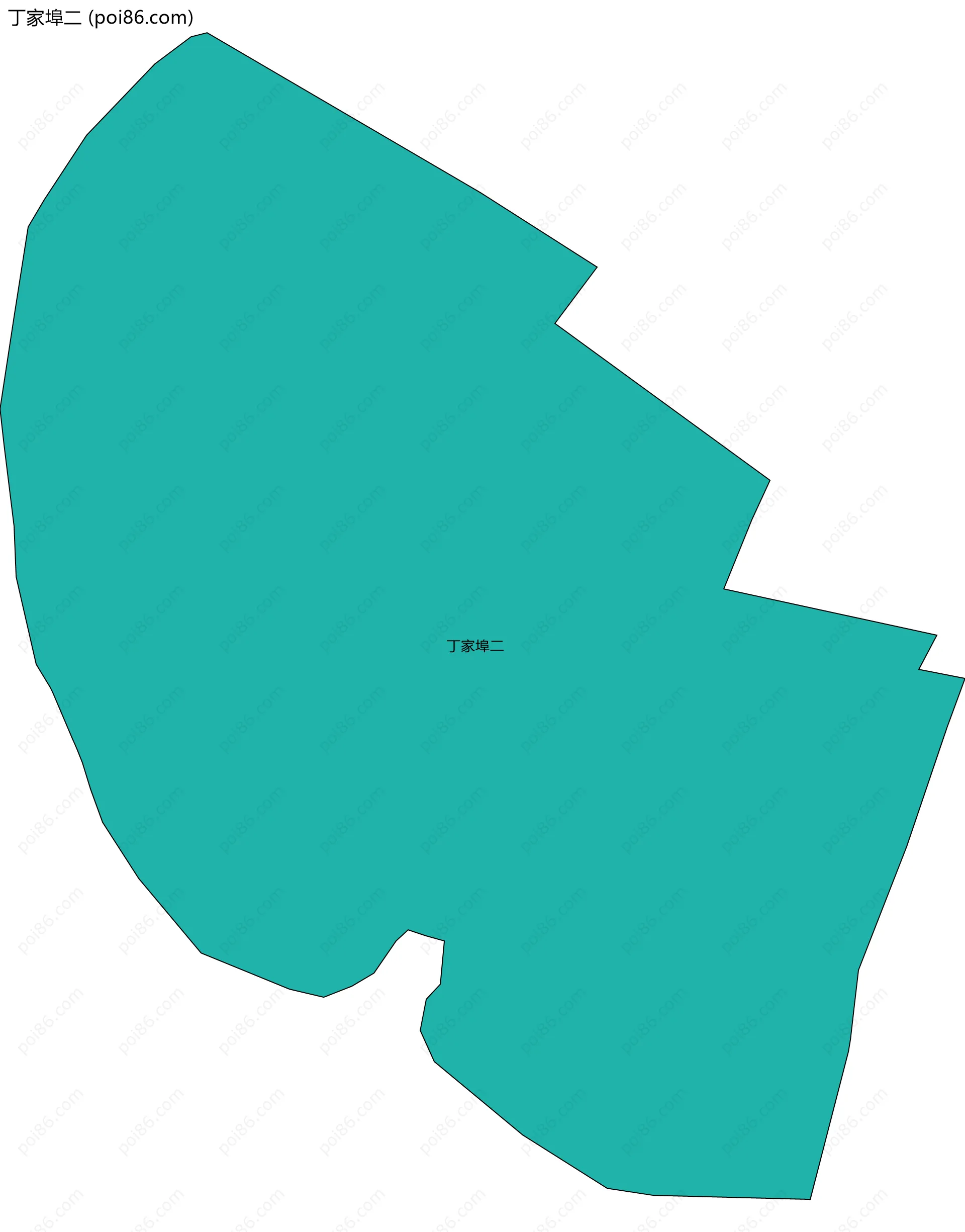 丁家埠二边界地图