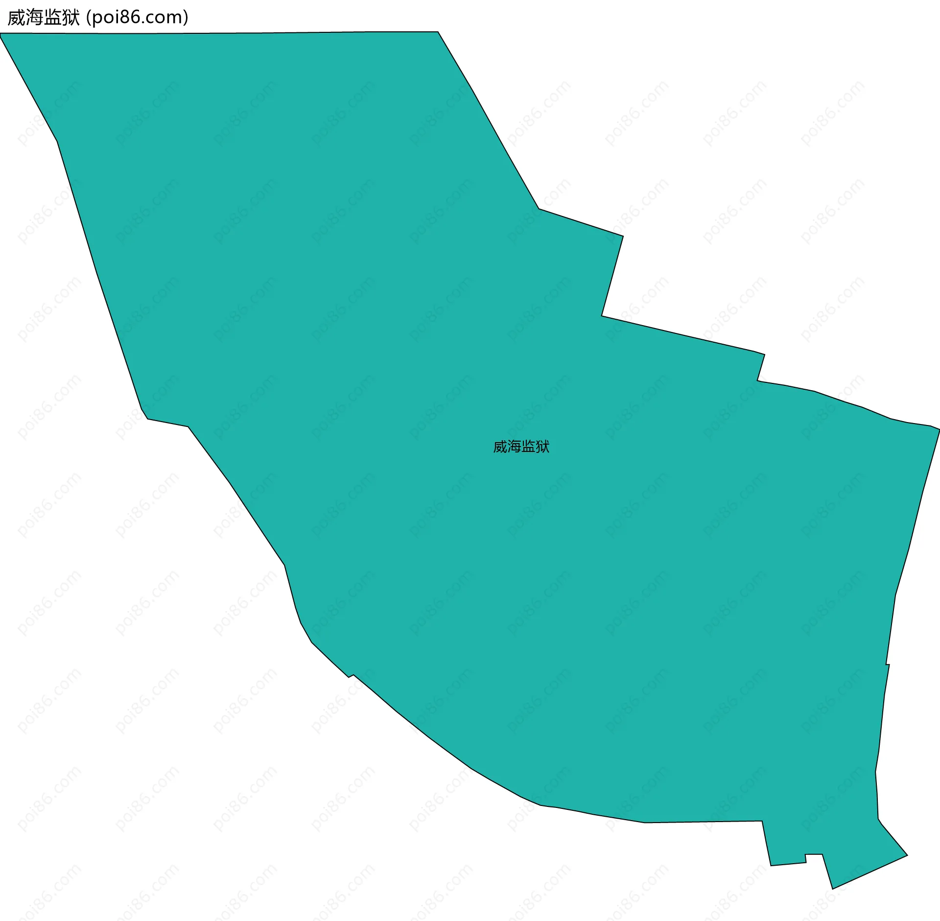 威海监狱边界地图