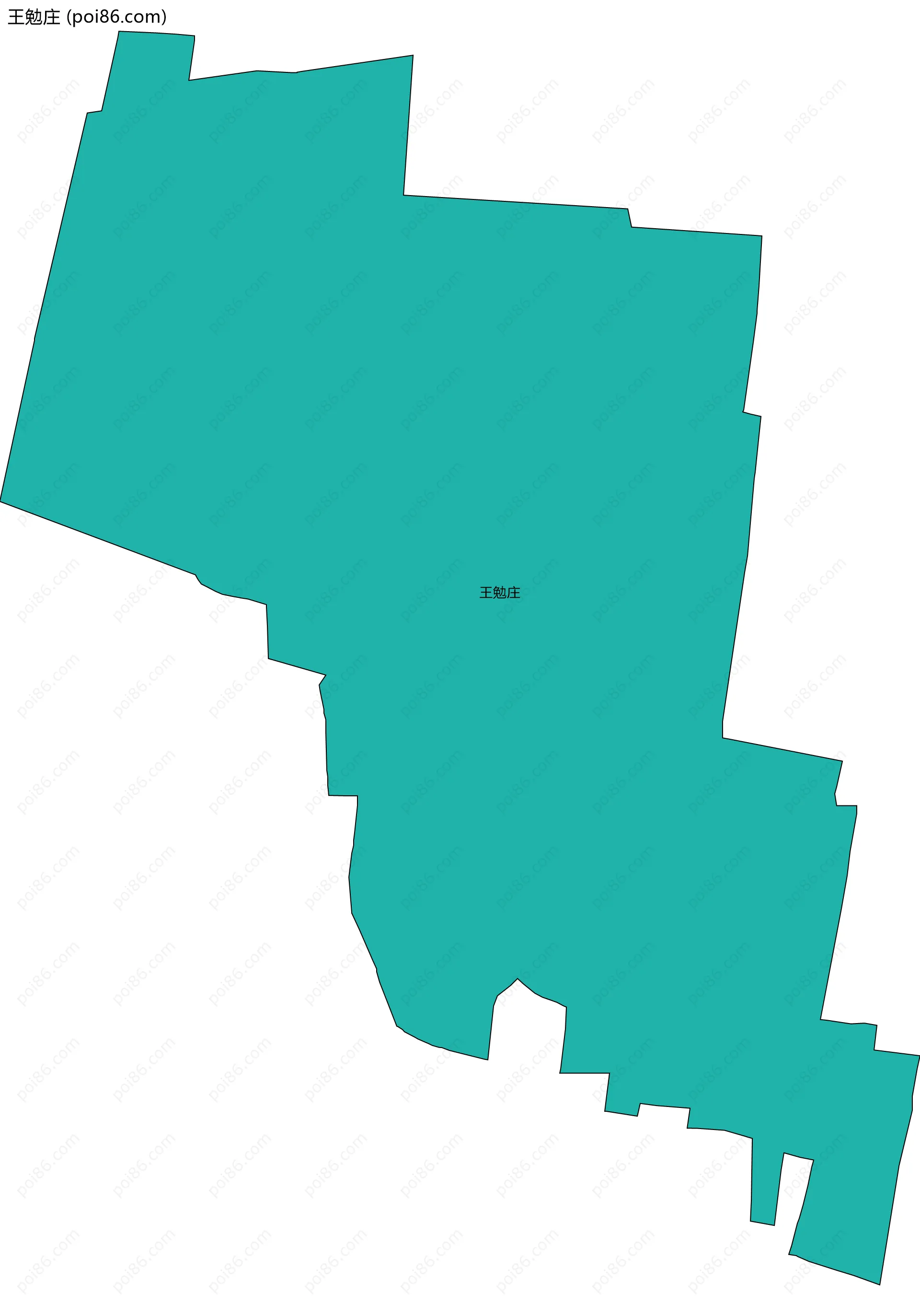 王勉庄边界地图
