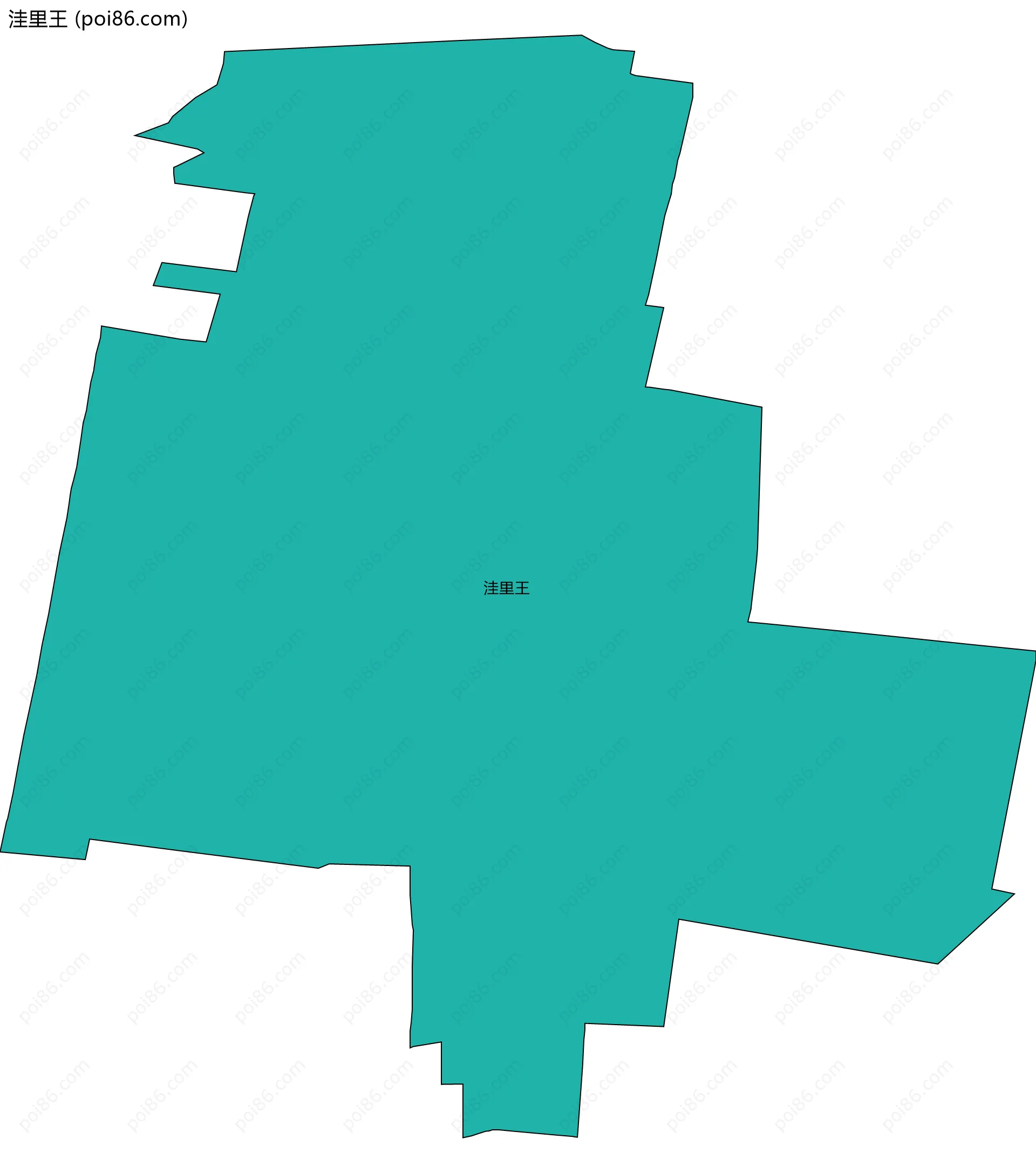 洼里王边界地图