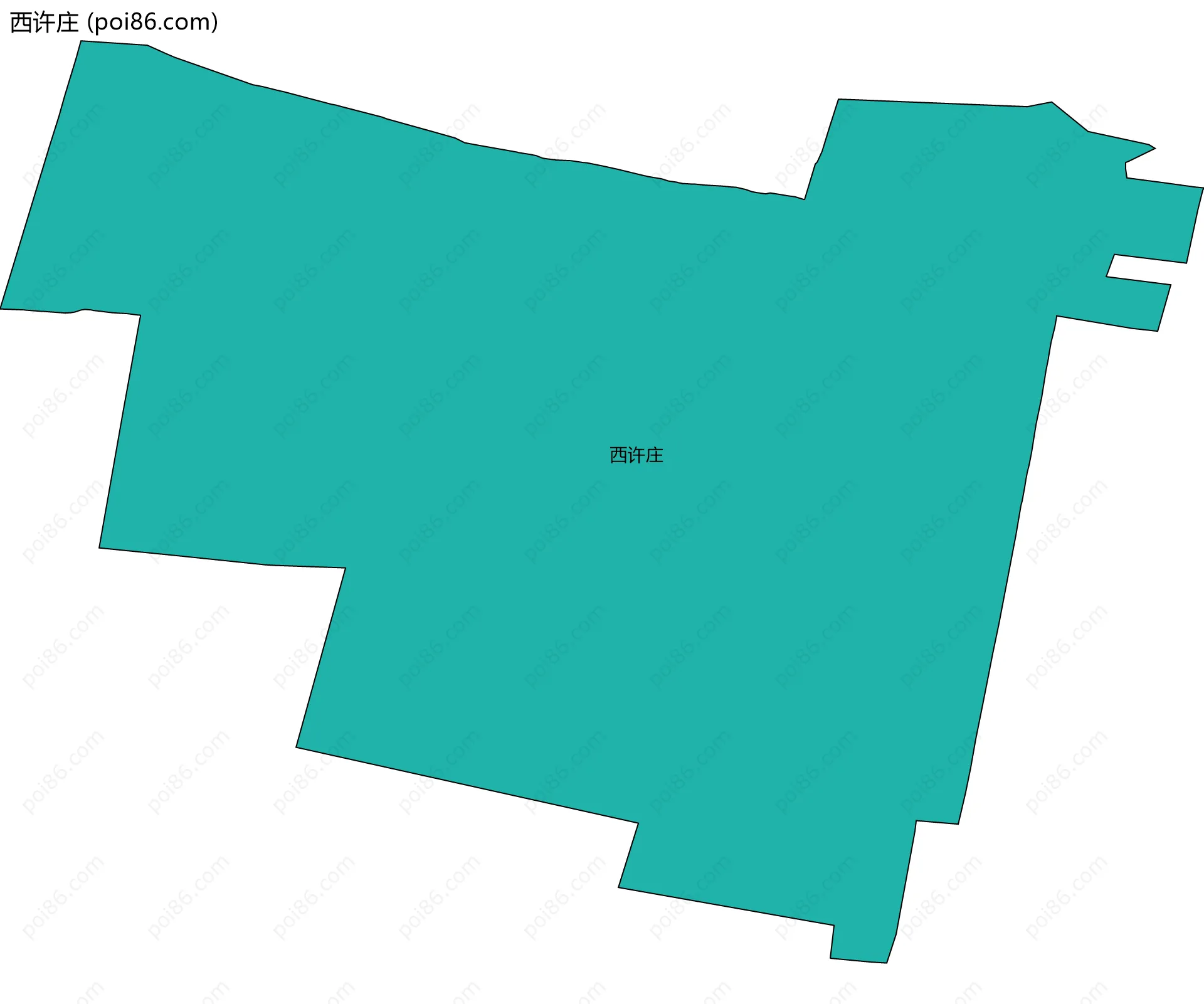 西许庄边界地图