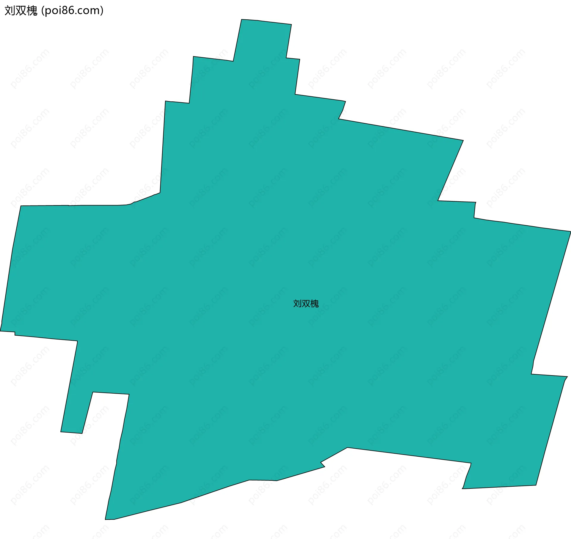 刘双槐边界地图