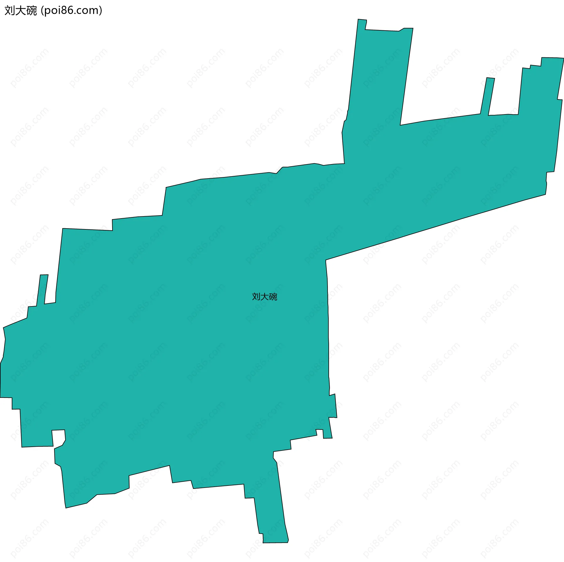 刘大碗边界地图