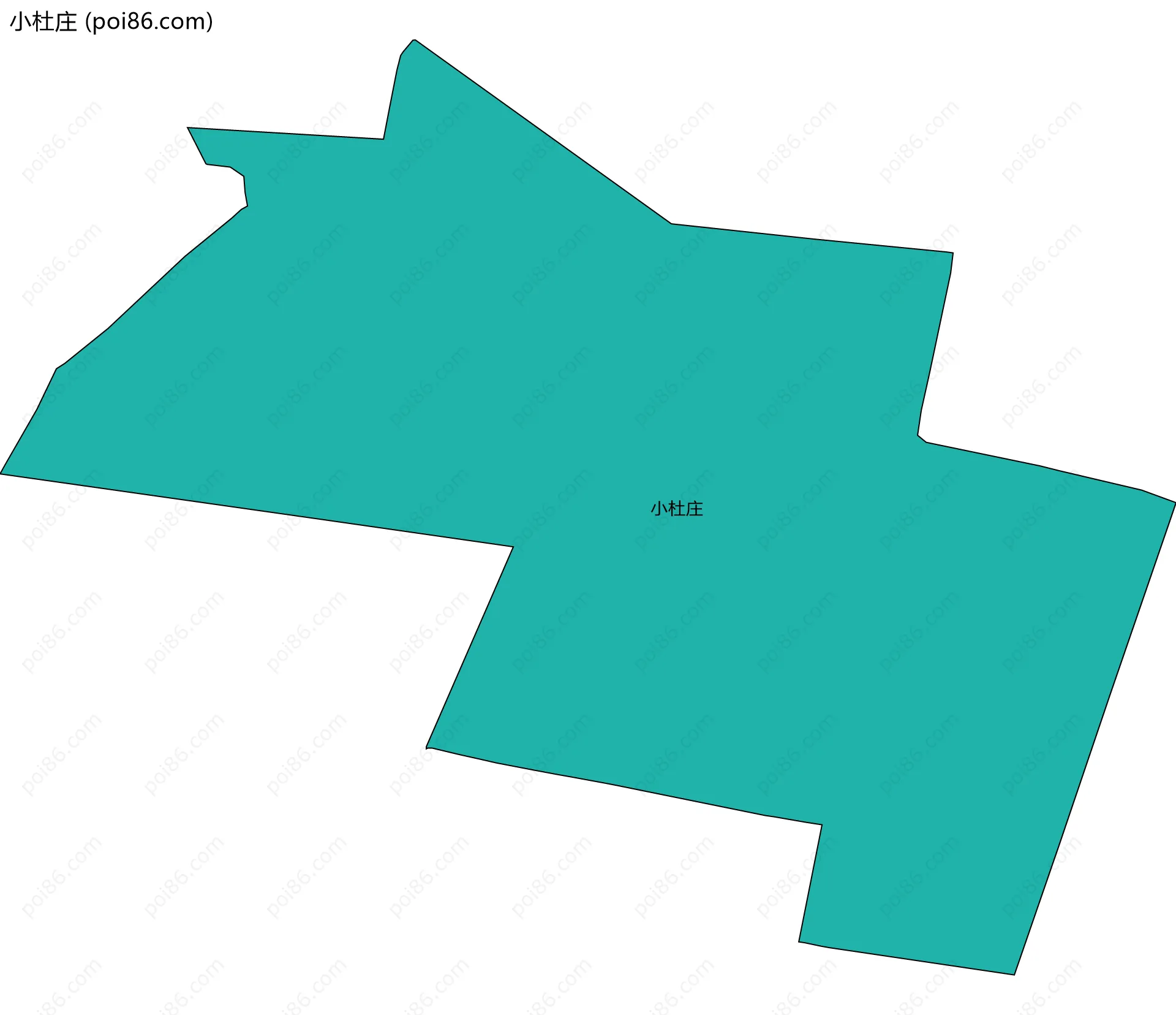 小杜庄边界地图