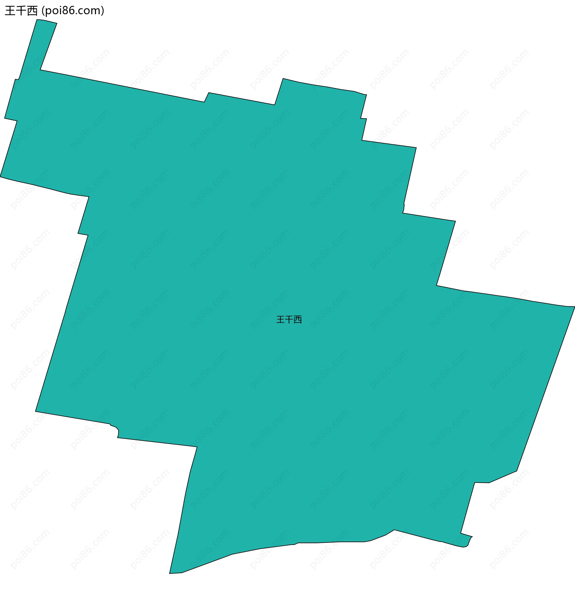 王千西边界地图