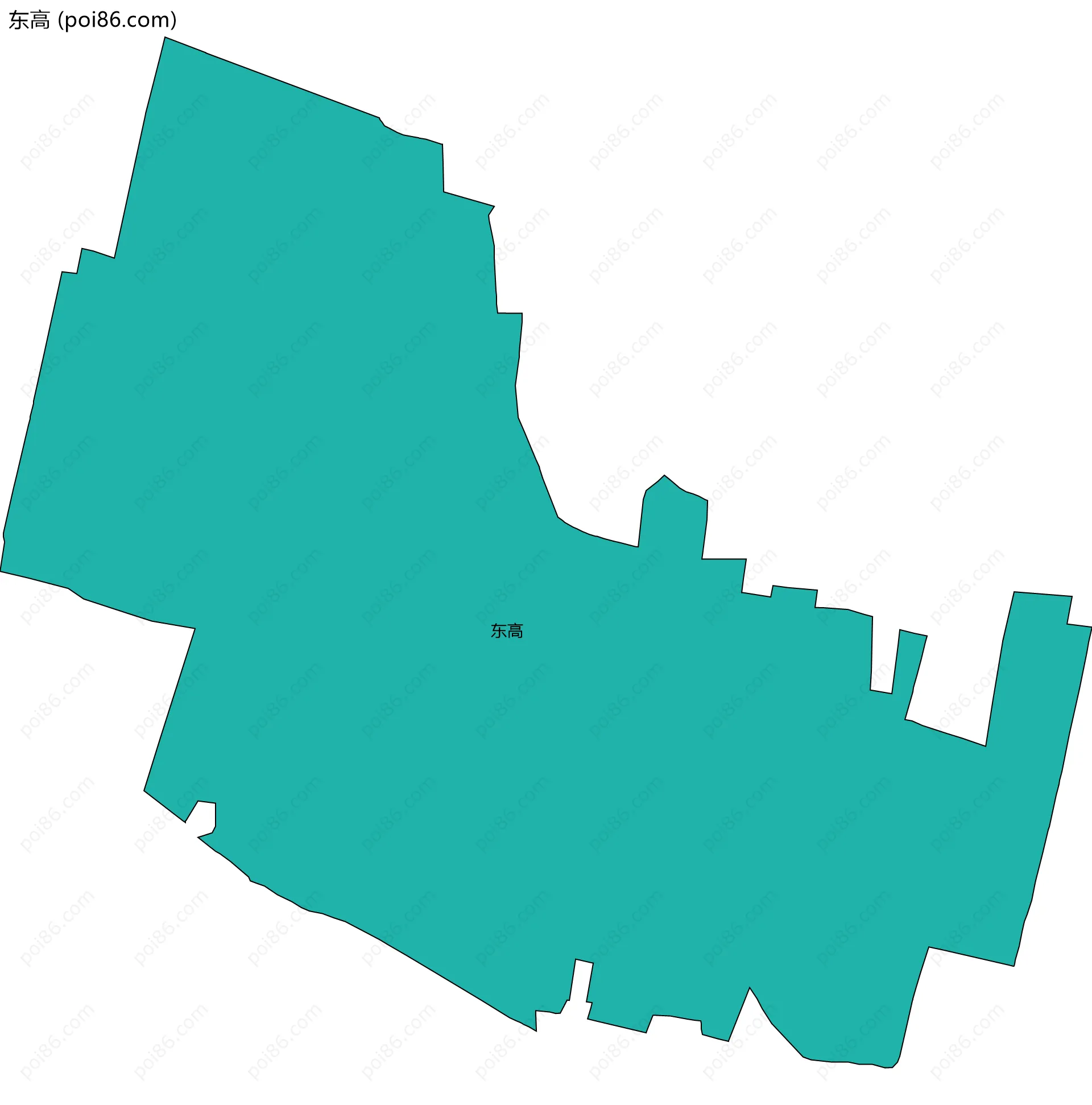 东高边界地图