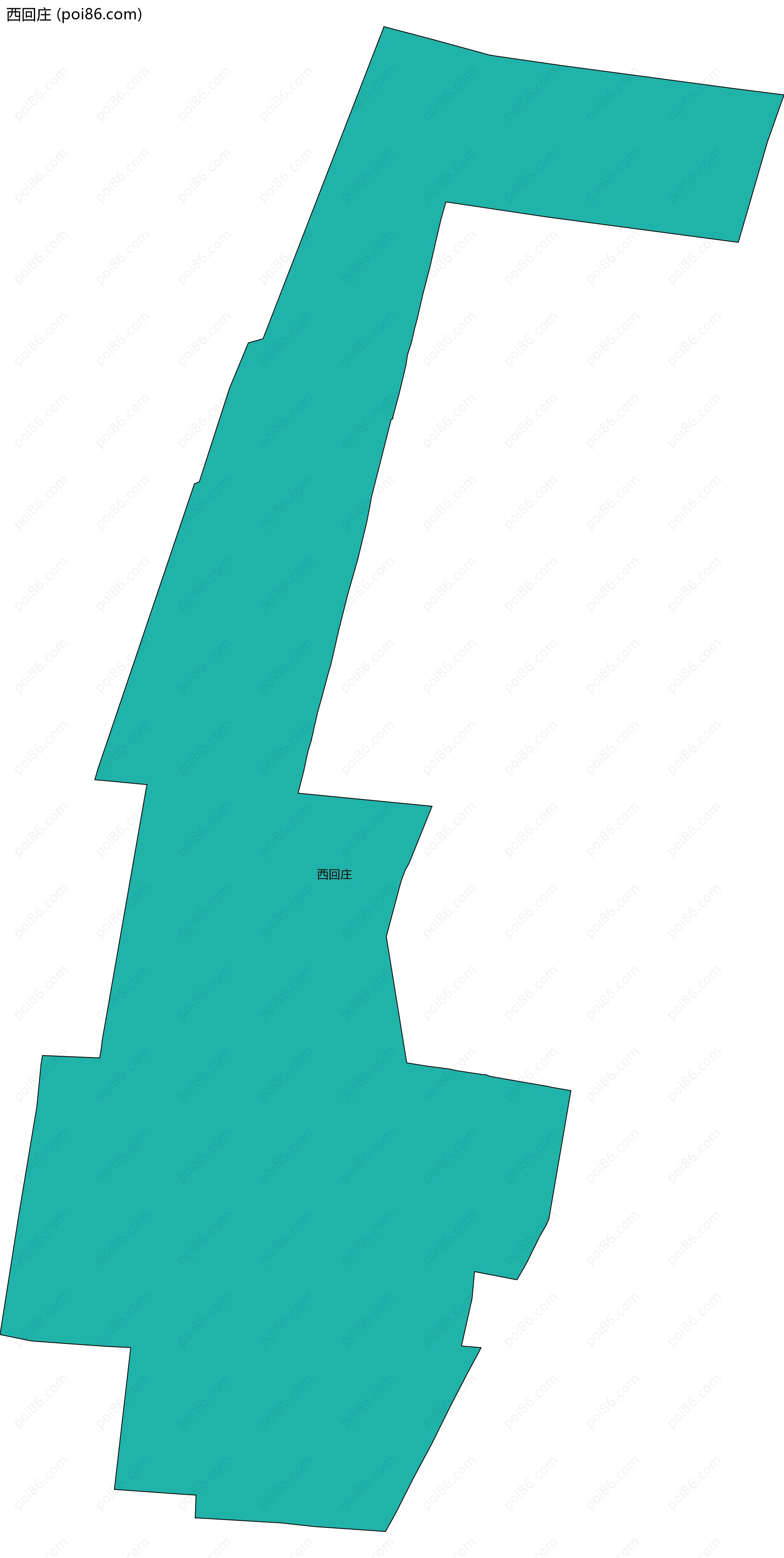 西回庄边界地图