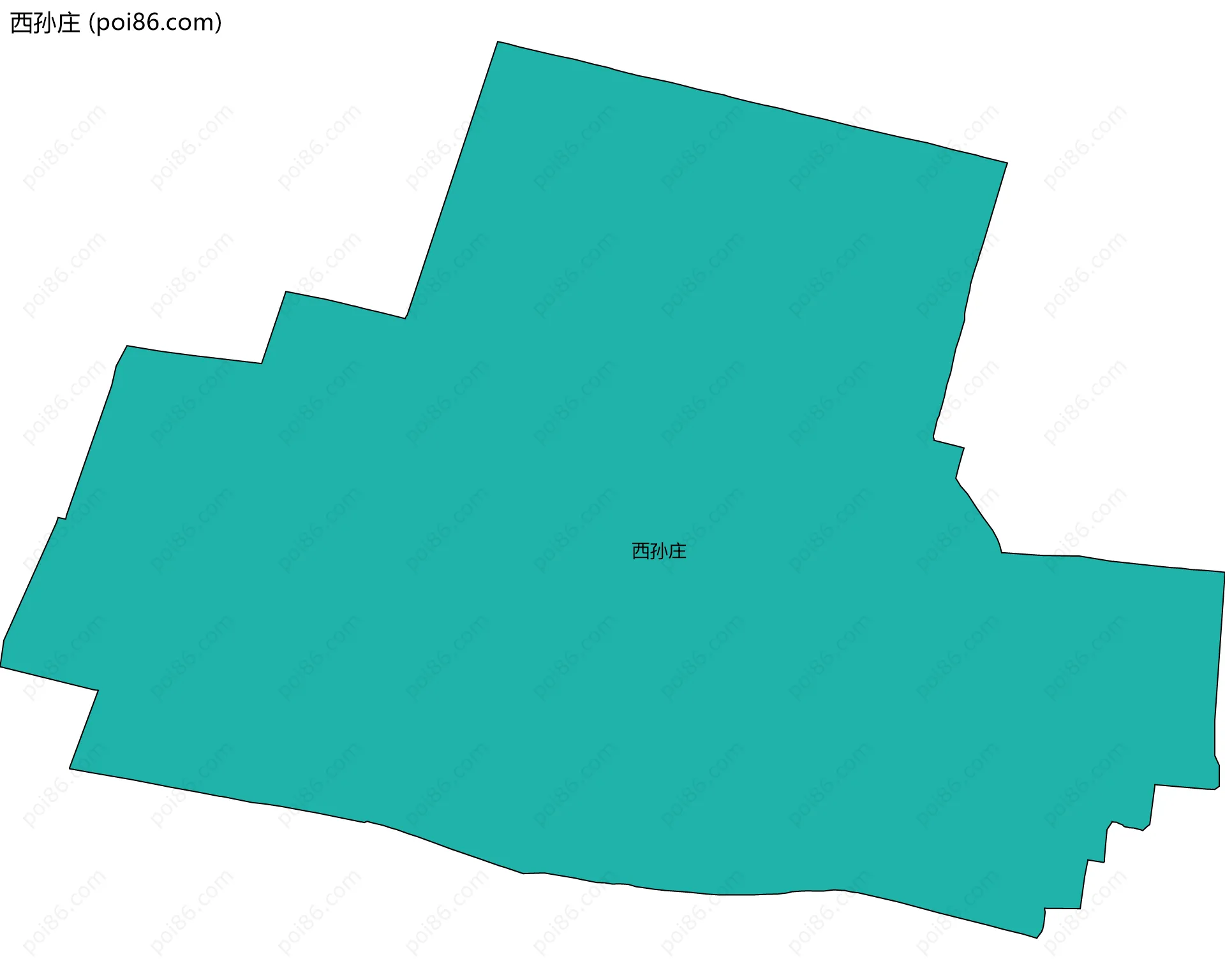 西孙庄边界地图