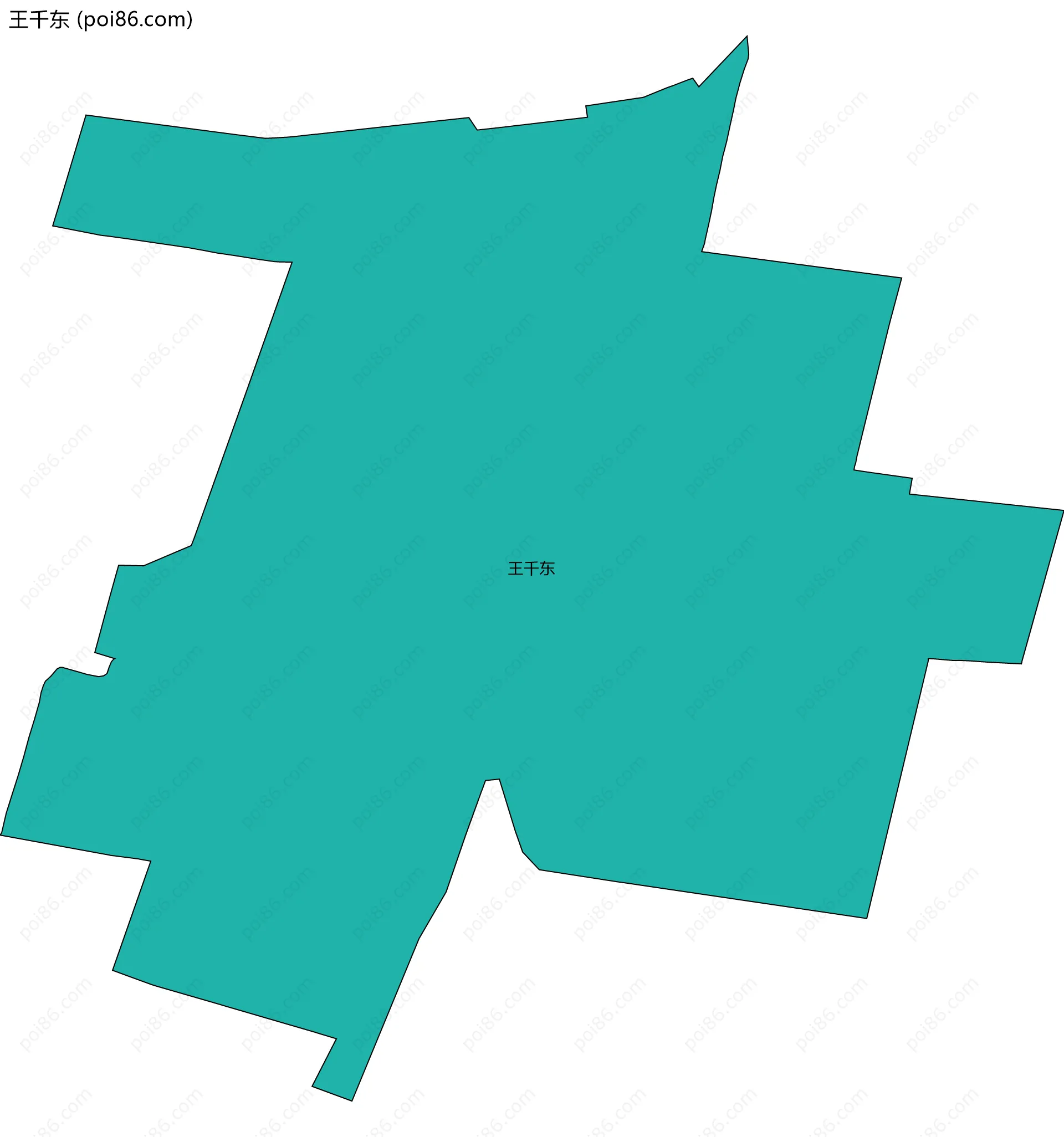 王千东边界地图