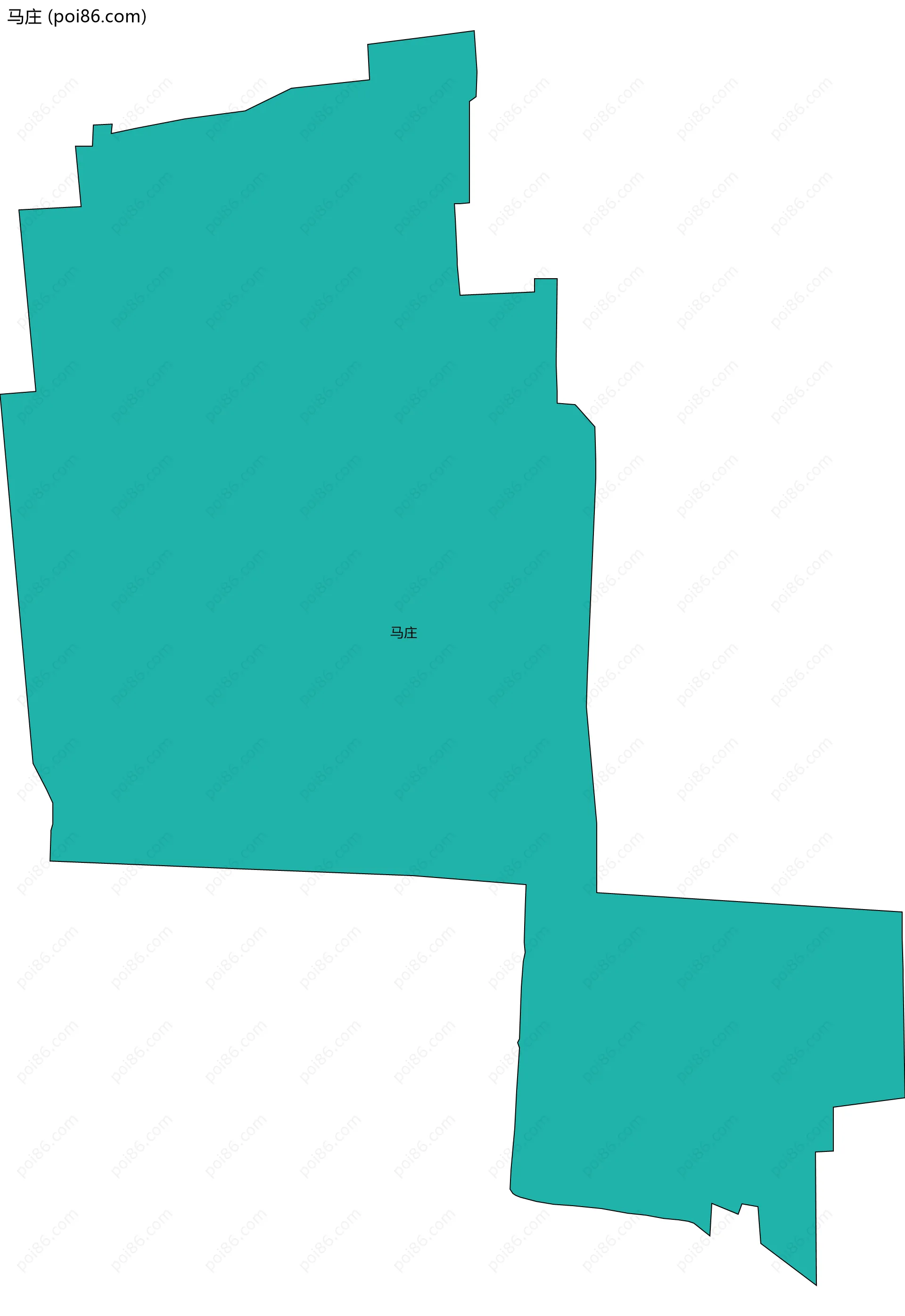 马庄边界地图