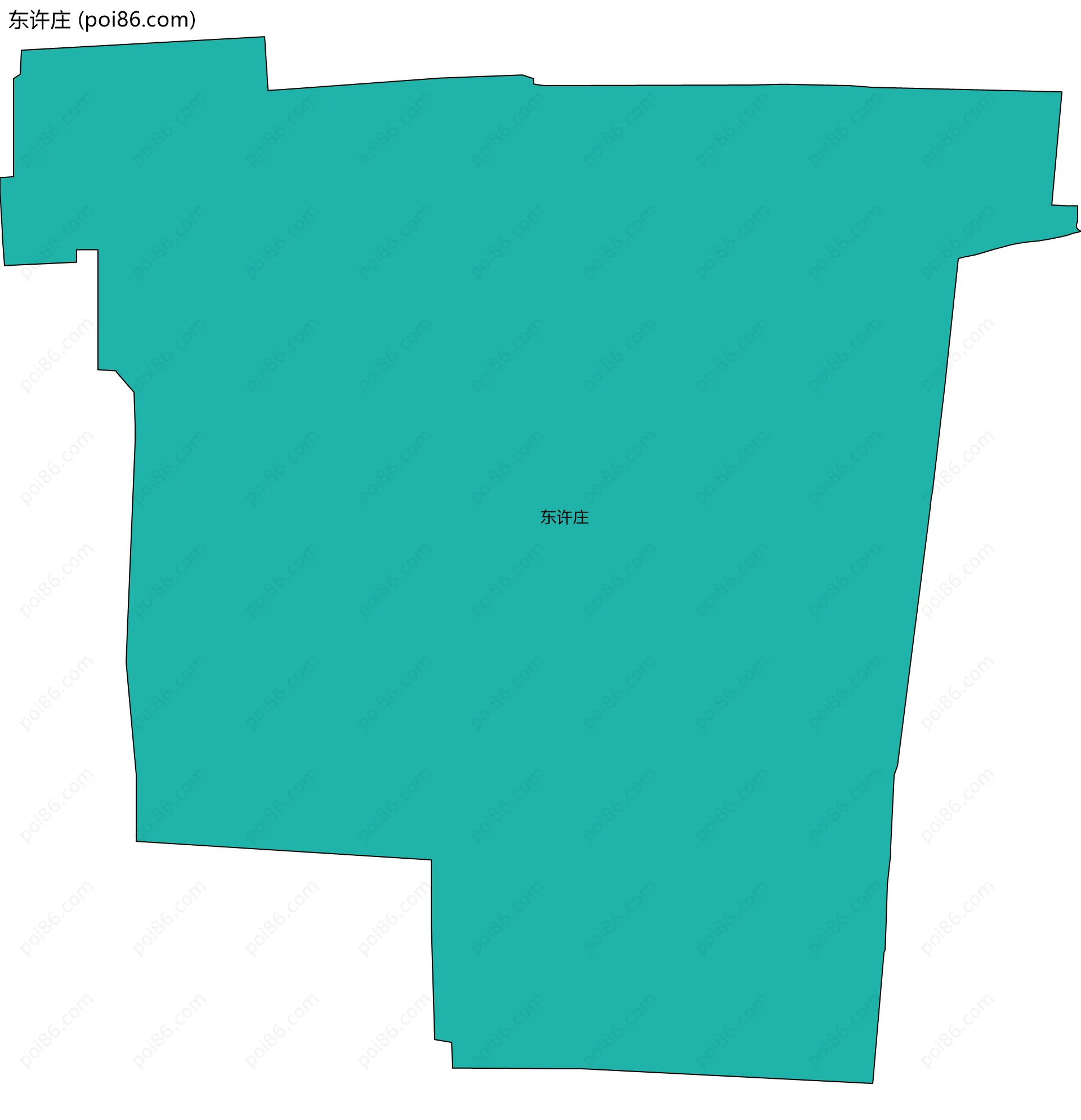 东许庄边界地图