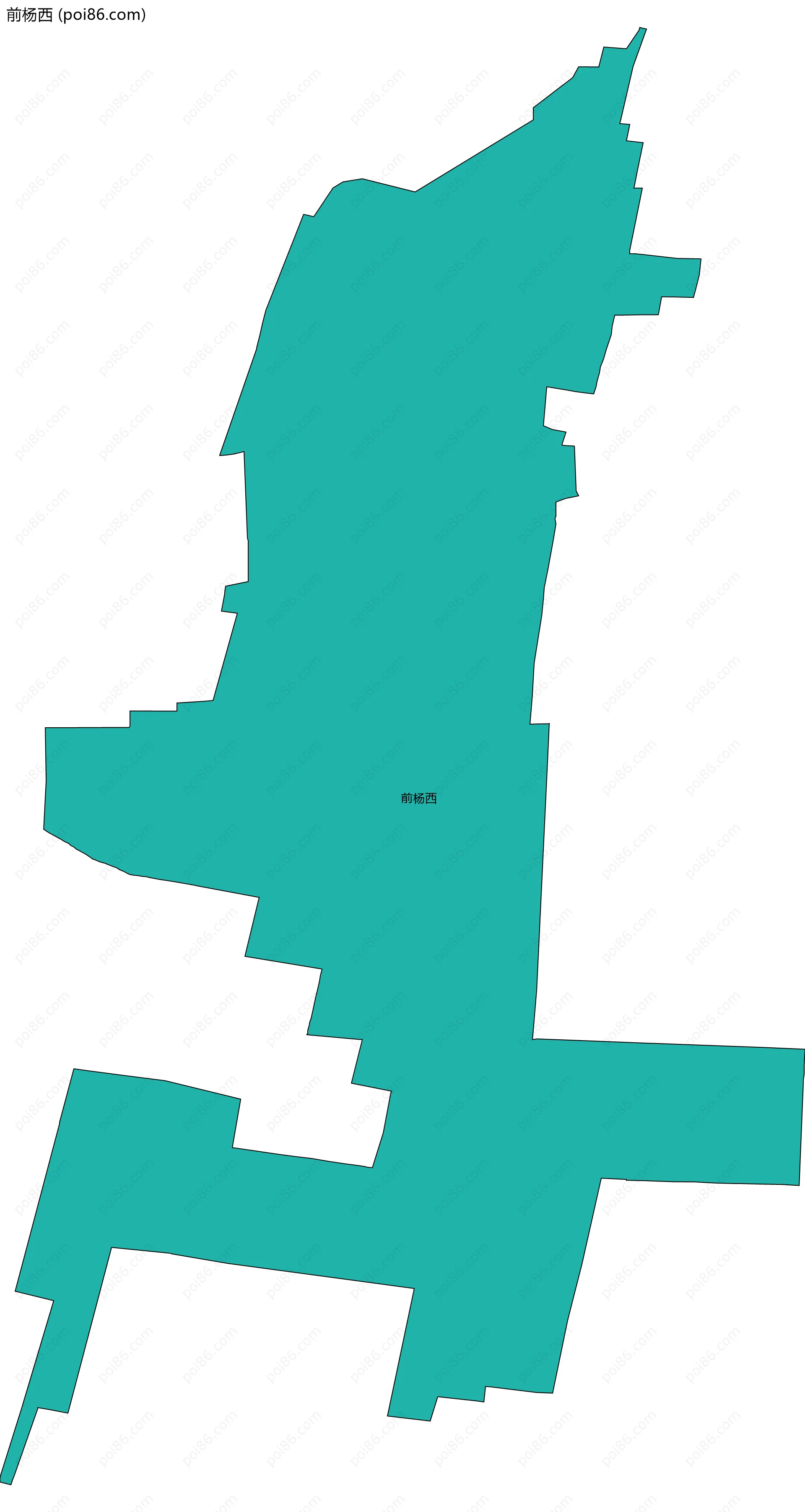 前杨西边界地图