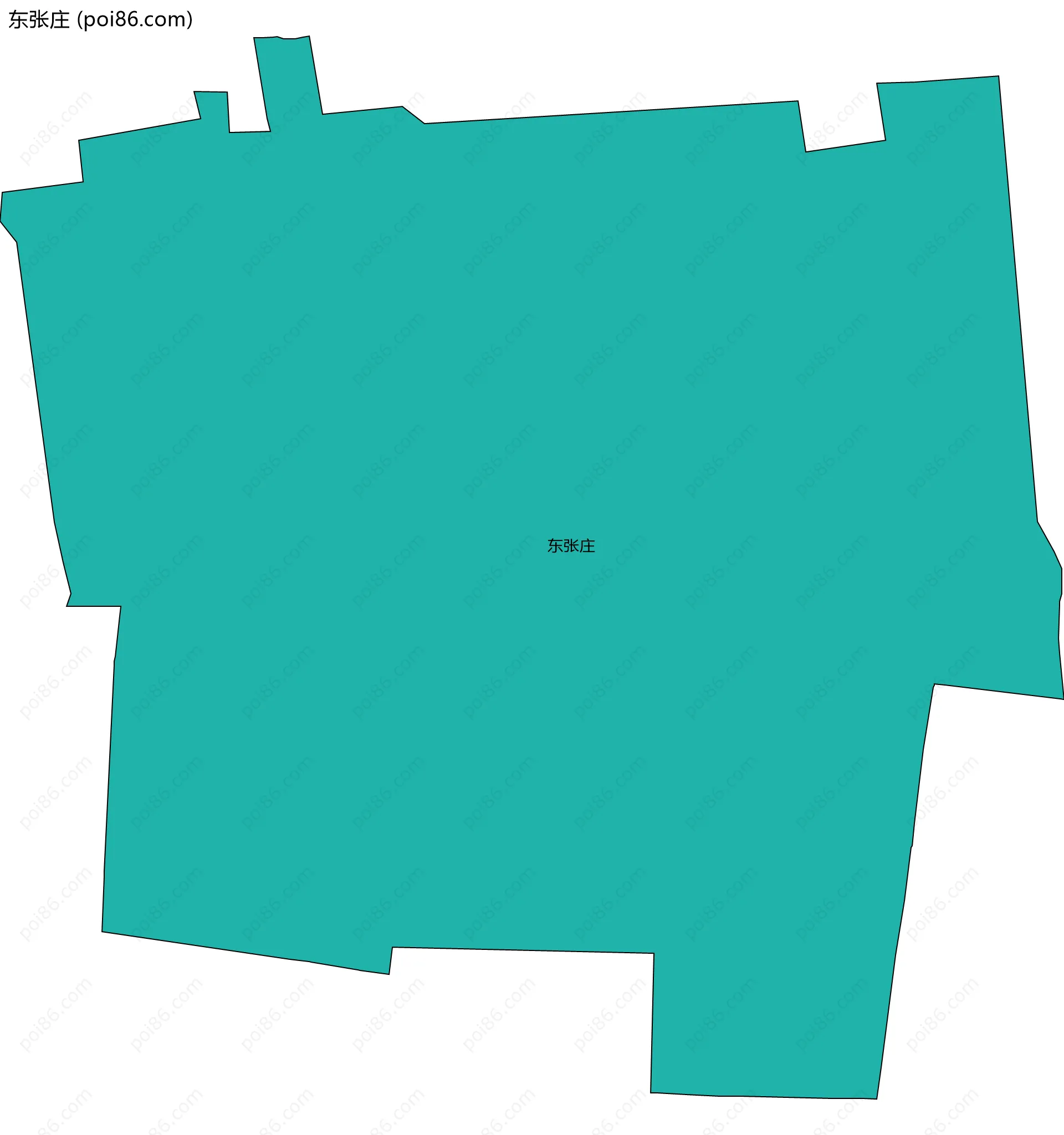 东张庄边界地图