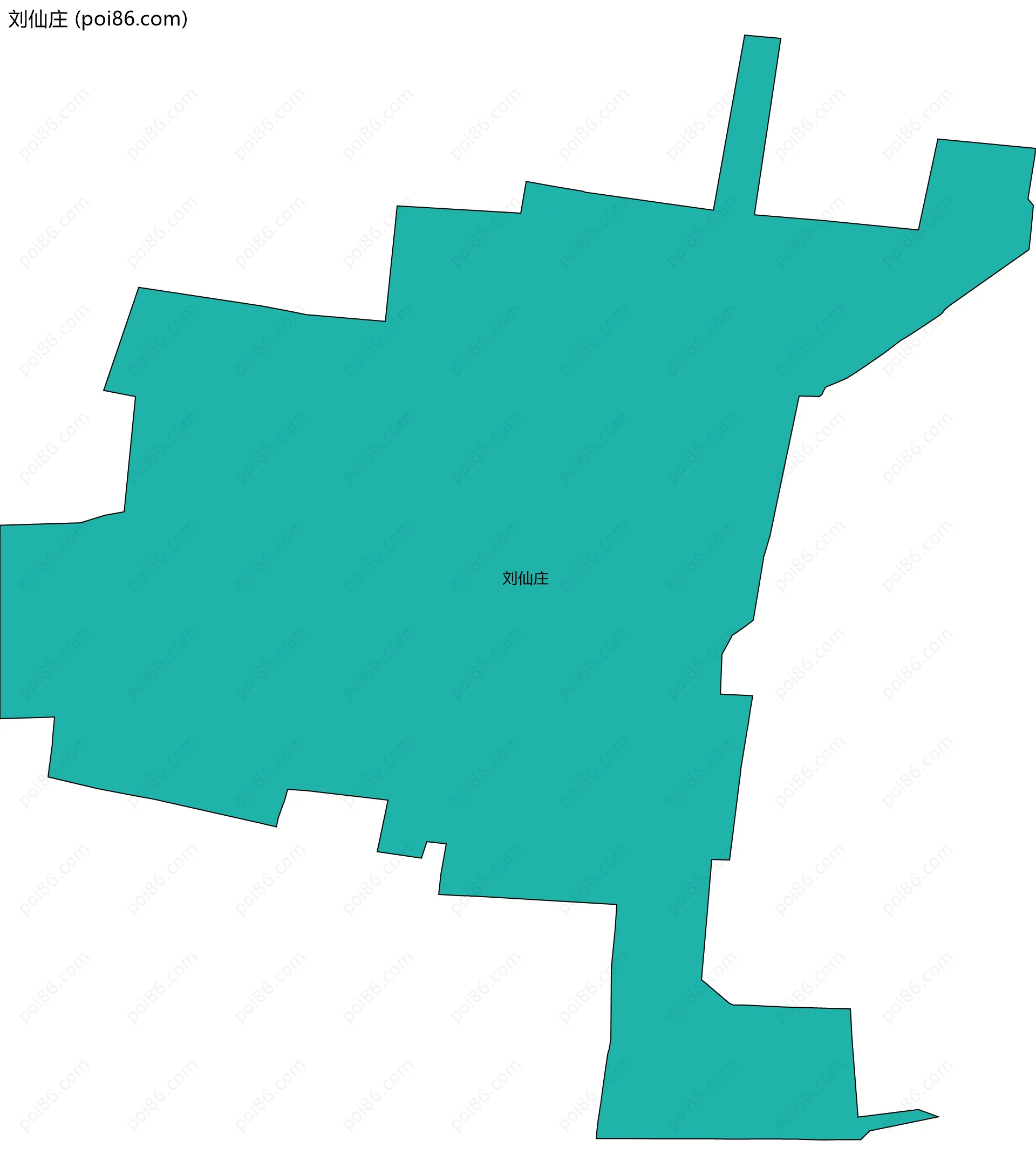 刘仙庄边界地图