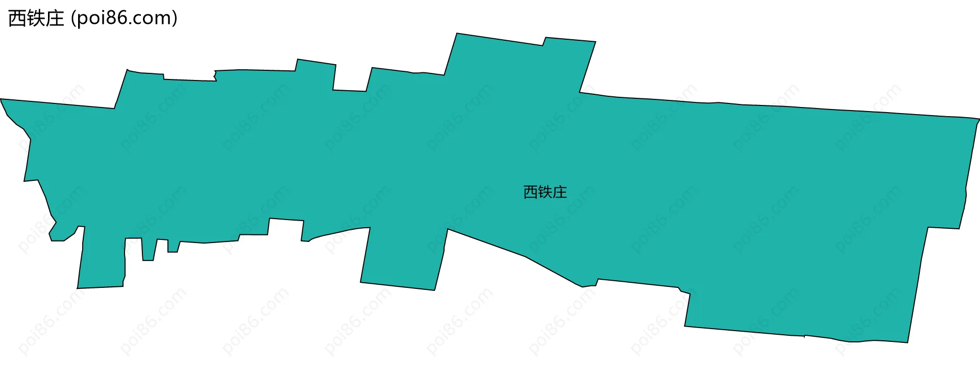 西铁庄边界地图