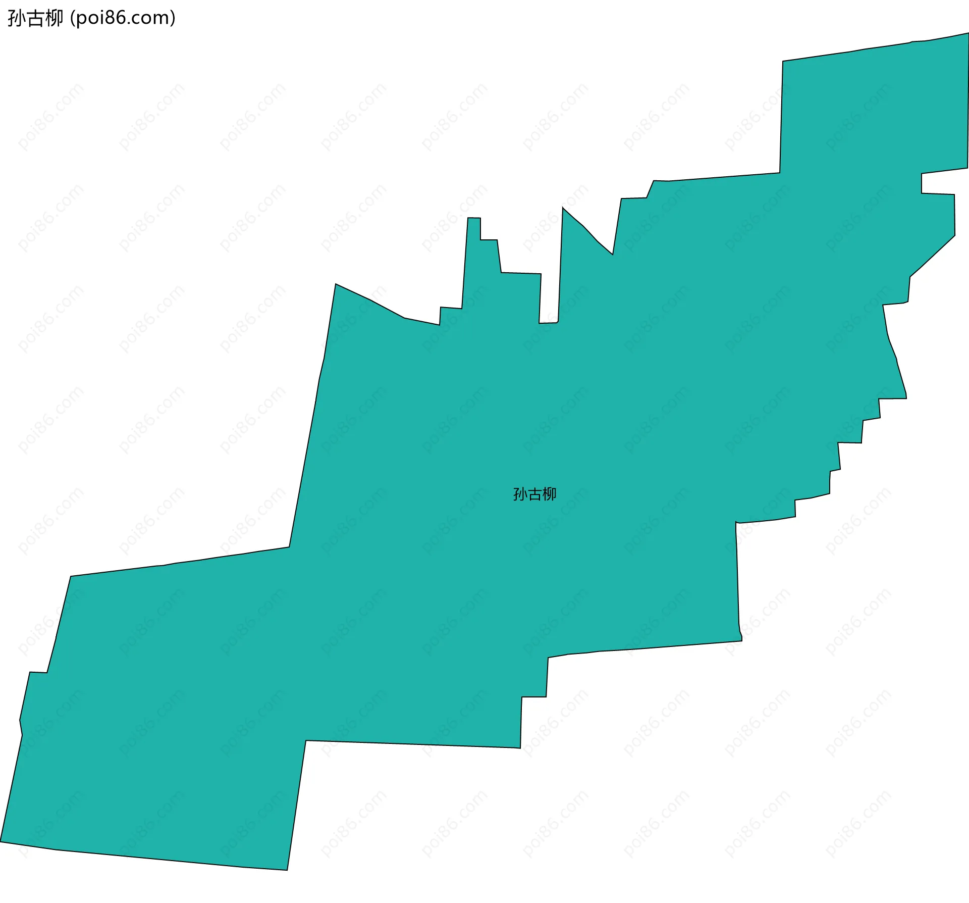孙古柳边界地图