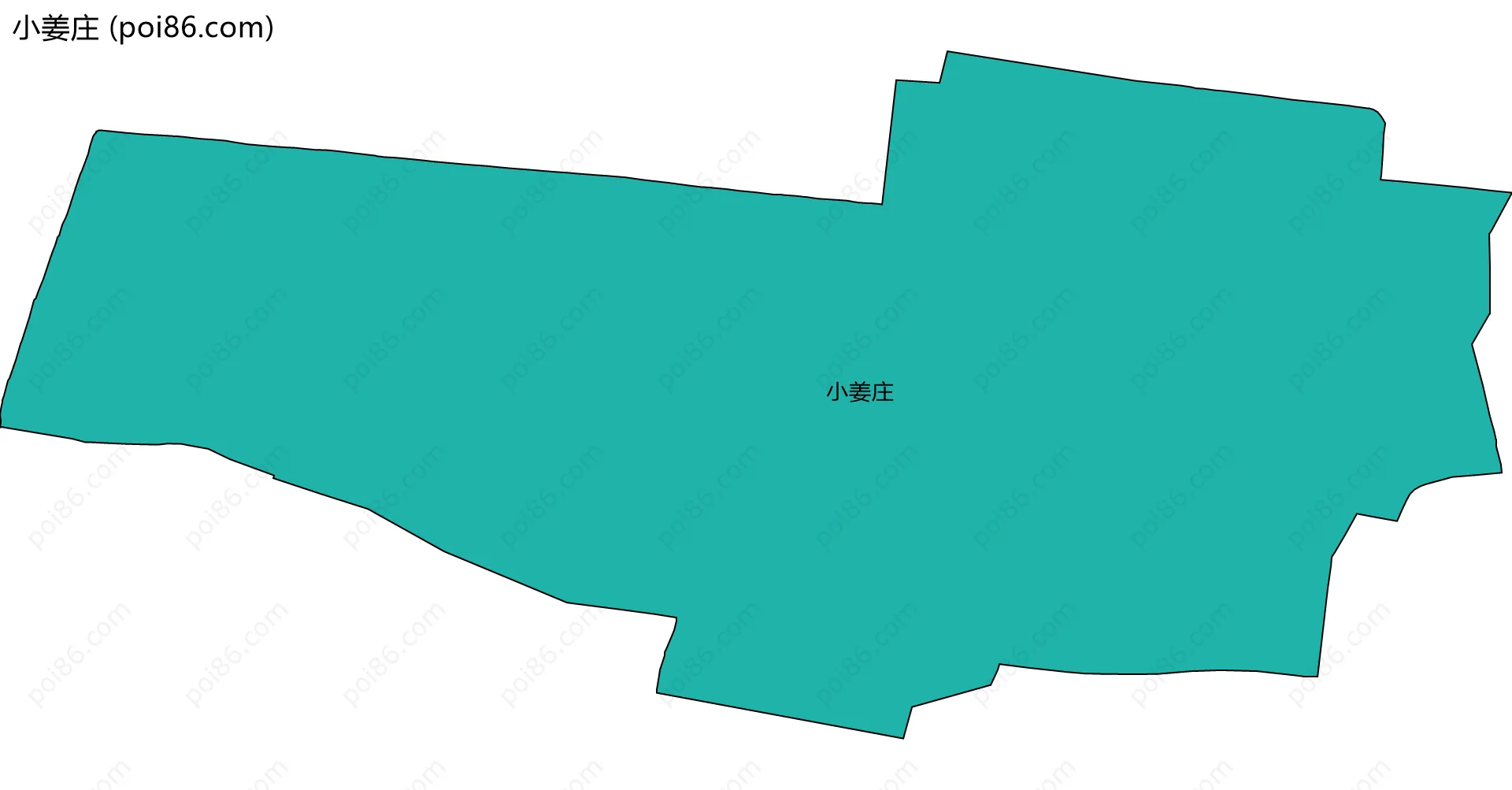 小姜庄边界地图