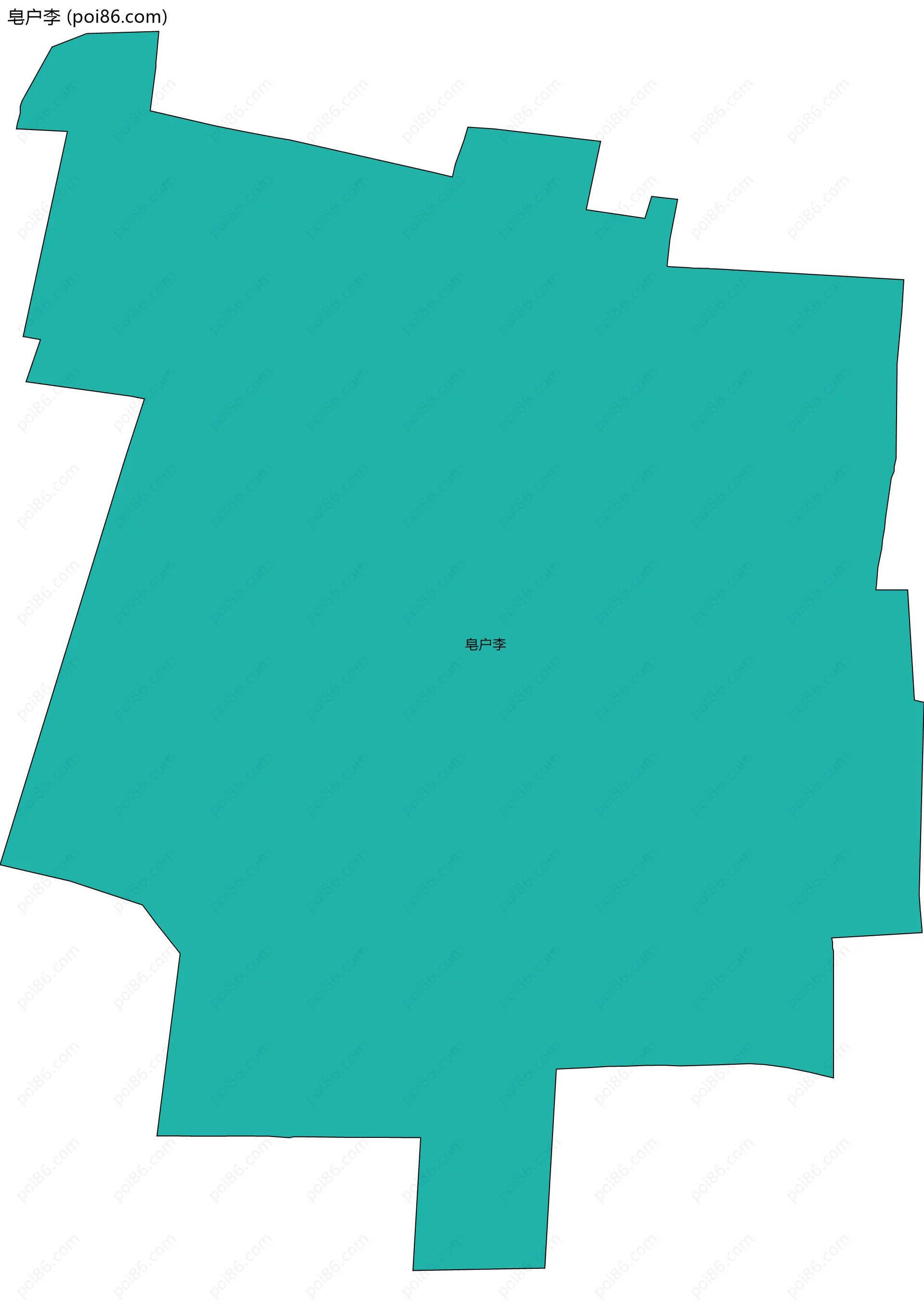 皂户李边界地图