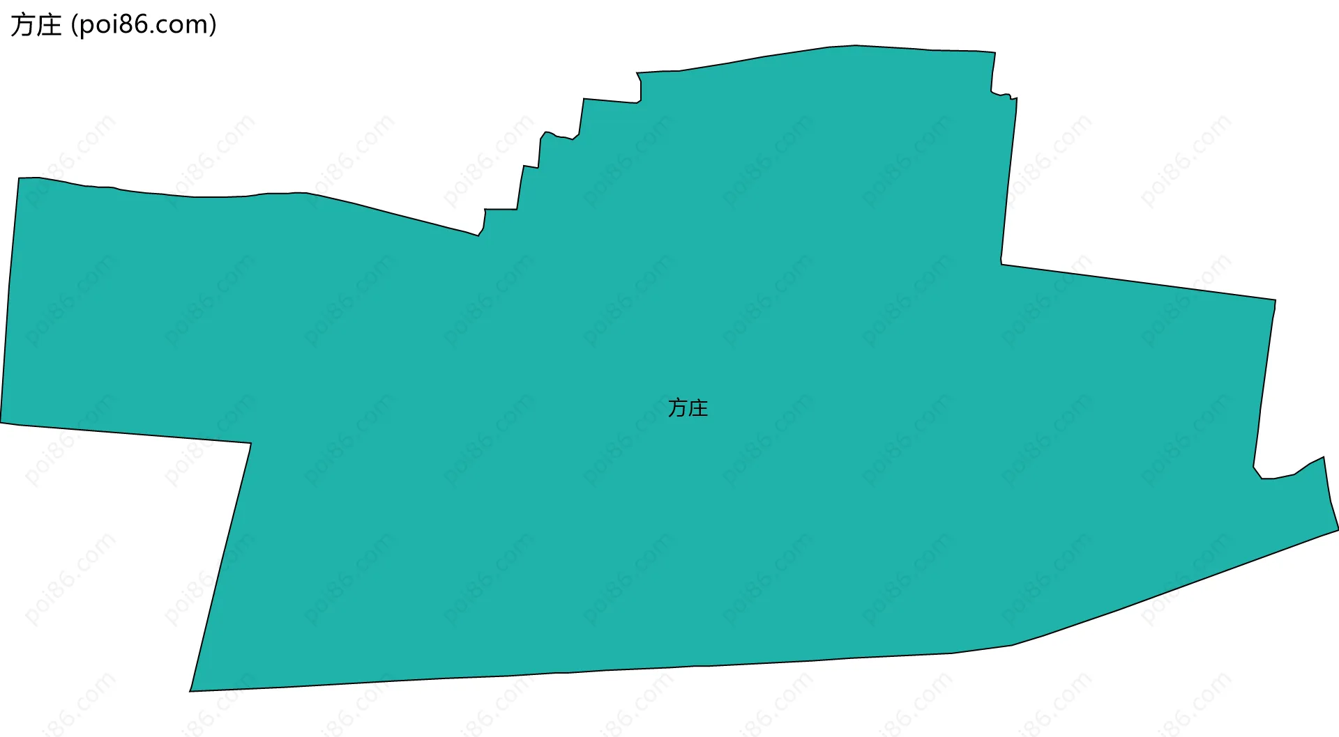 方庄边界地图