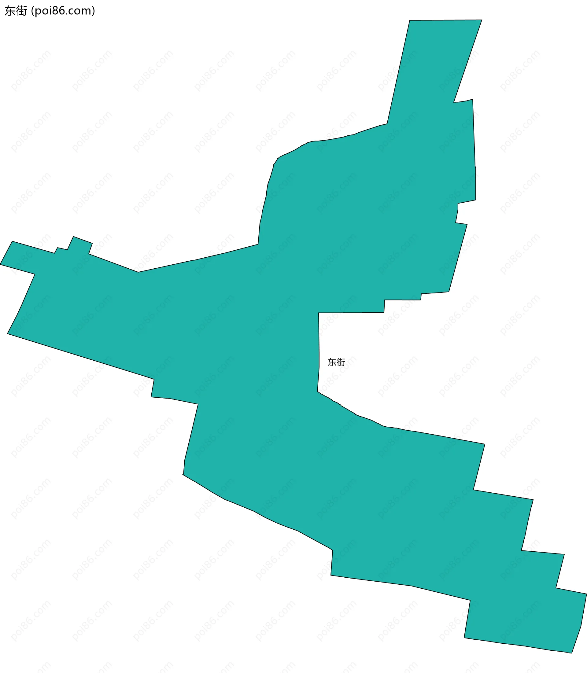 东街边界地图