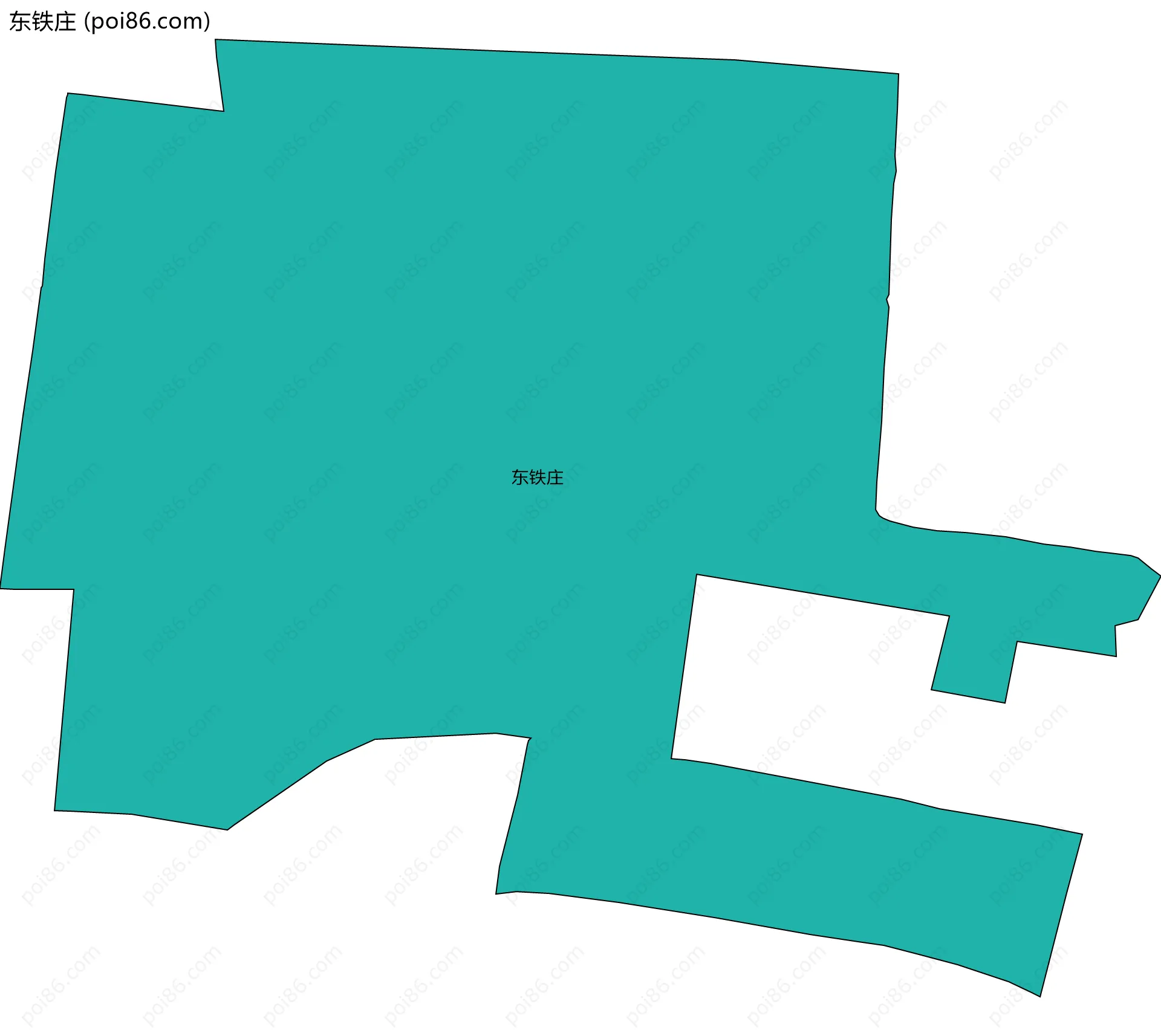 东铁庄边界地图