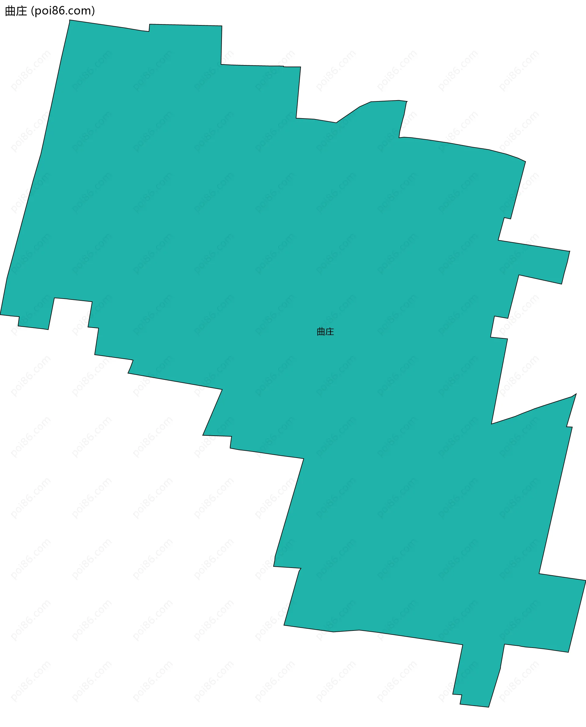 曲庄边界地图