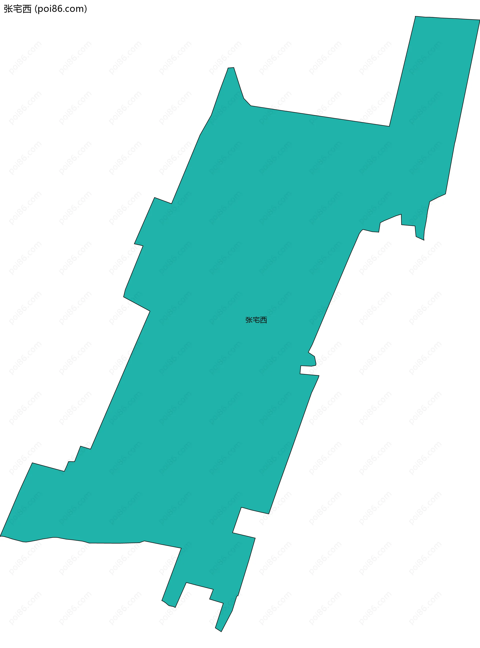 张宅西边界地图