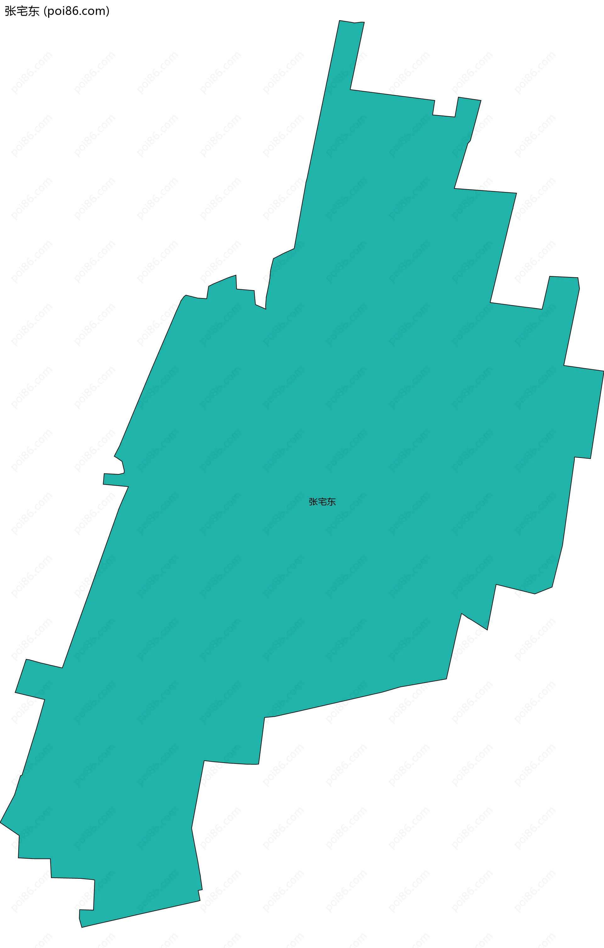 张宅东边界地图