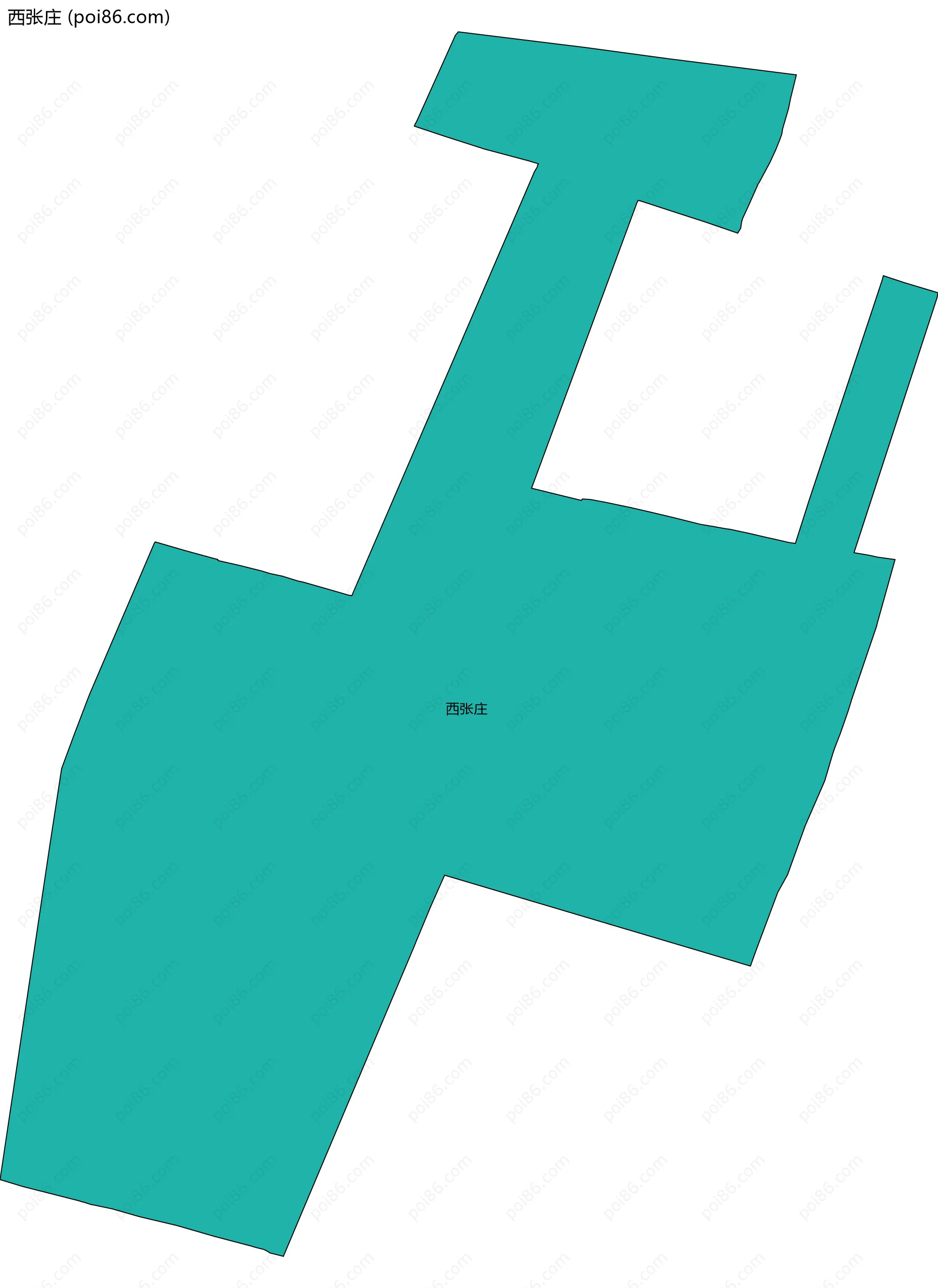 西张庄边界地图