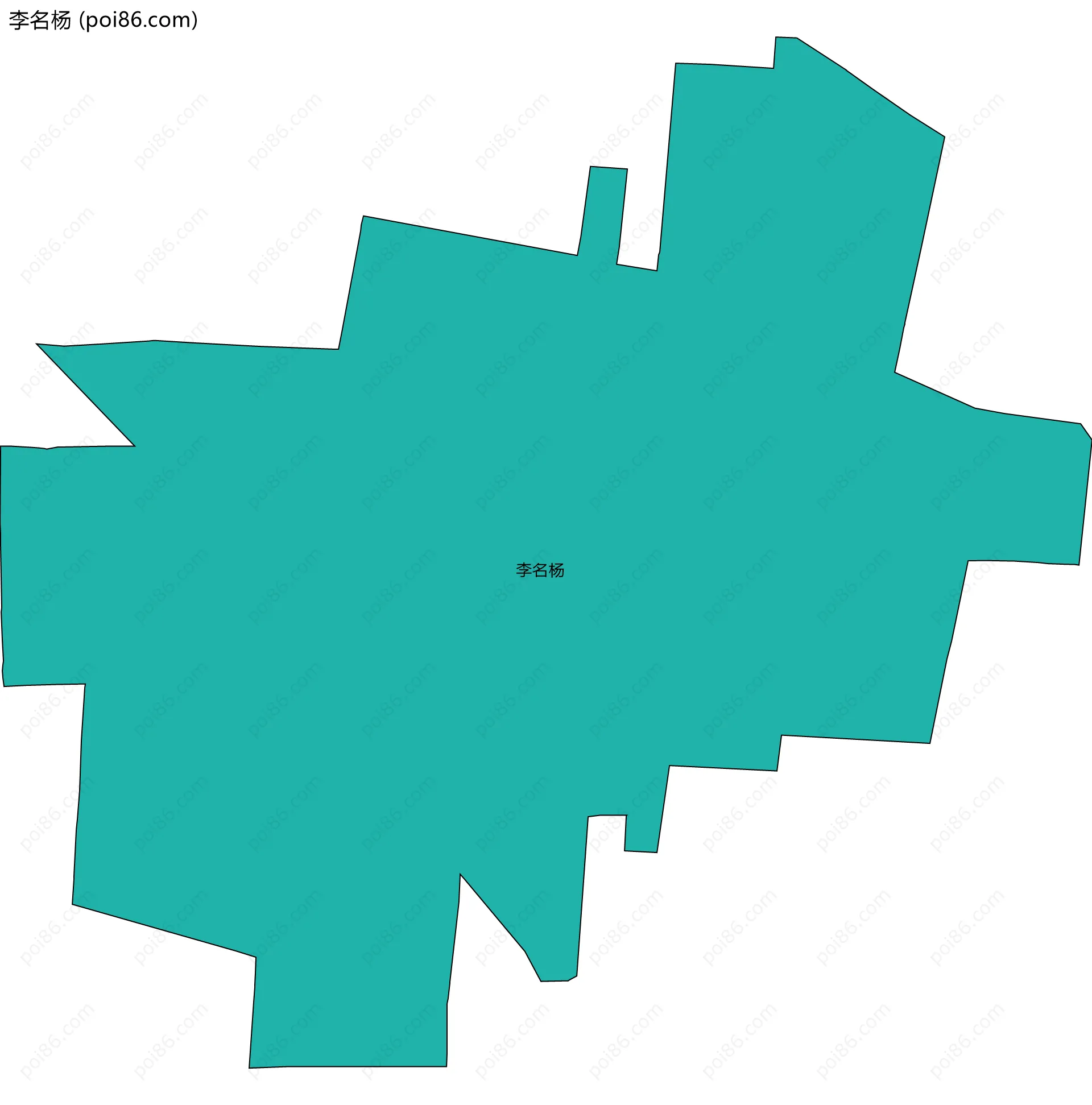 李名杨边界地图