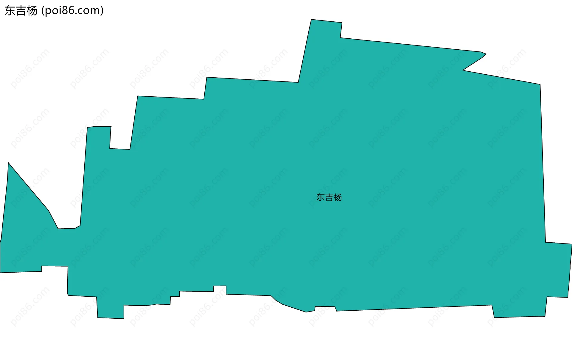 东吉杨边界地图
