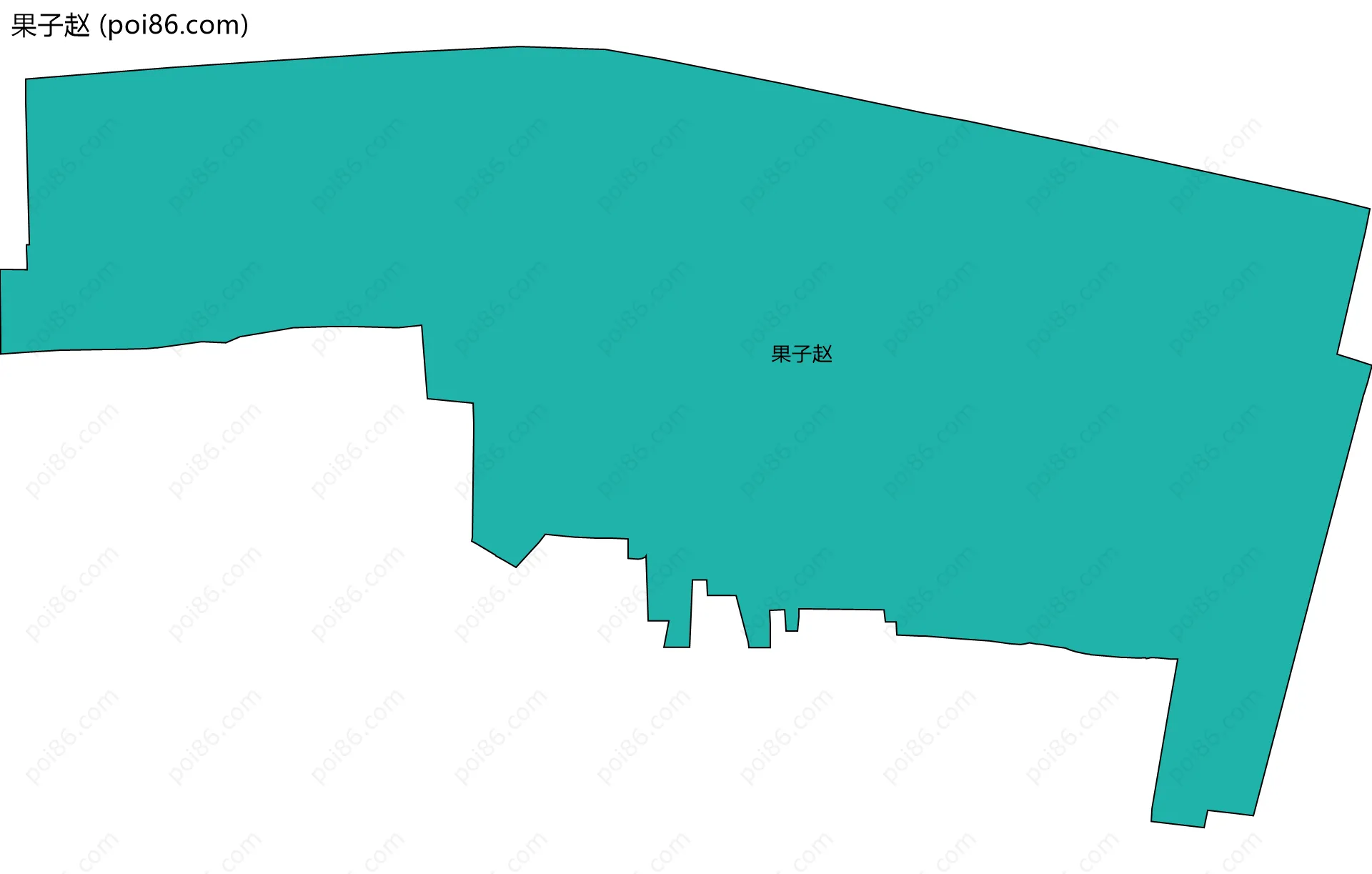 果子赵边界地图