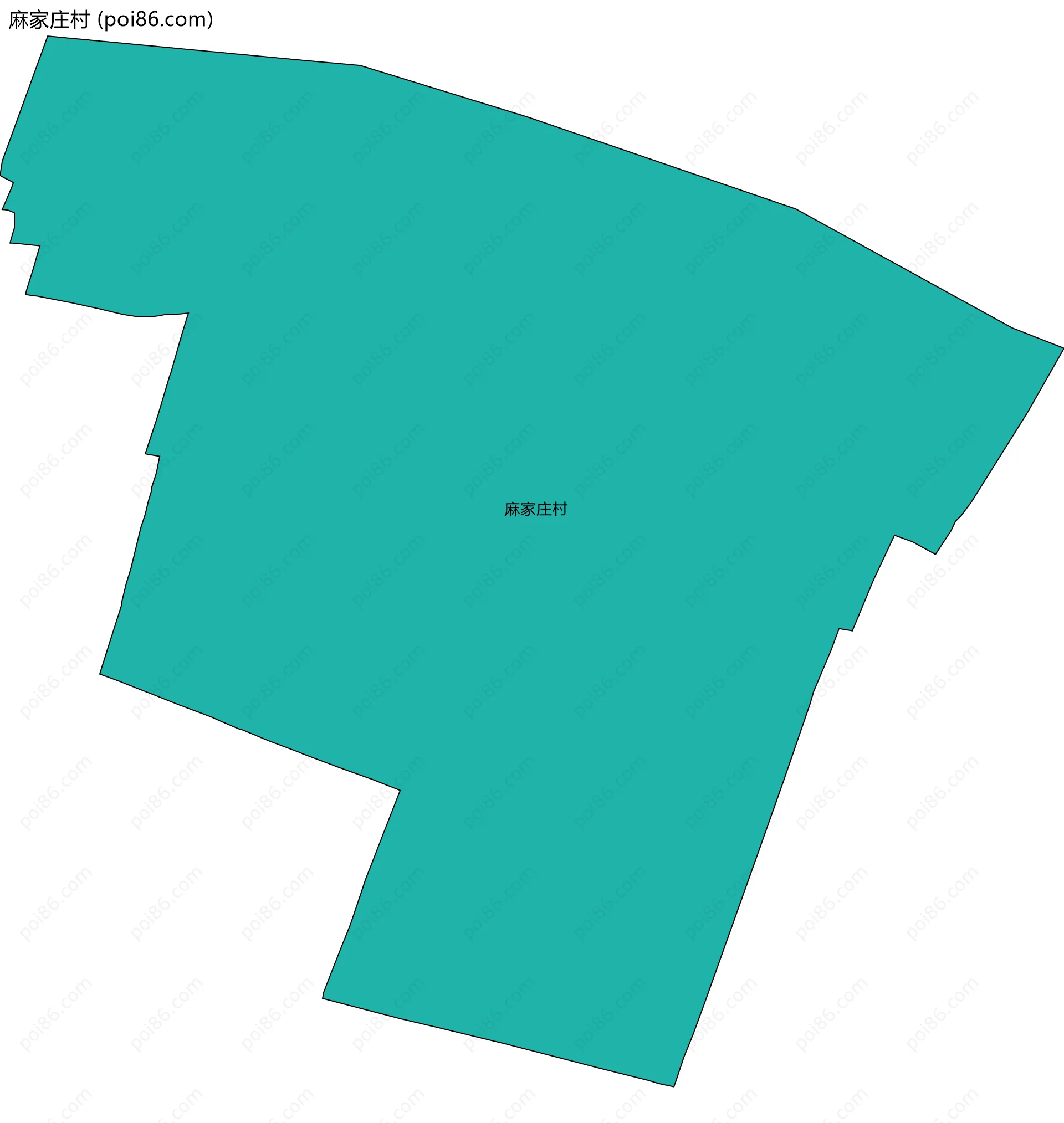 麻家庄村边界地图